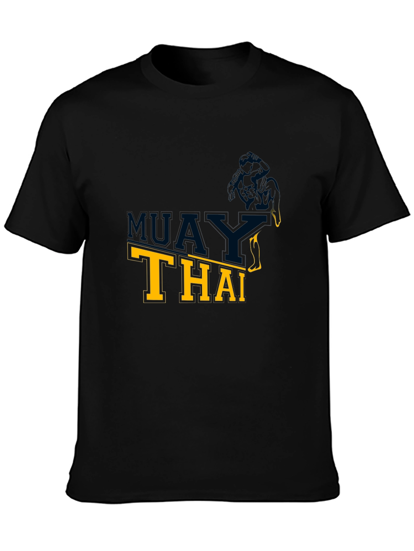 Muay Thai Graphic Black T-Shirt