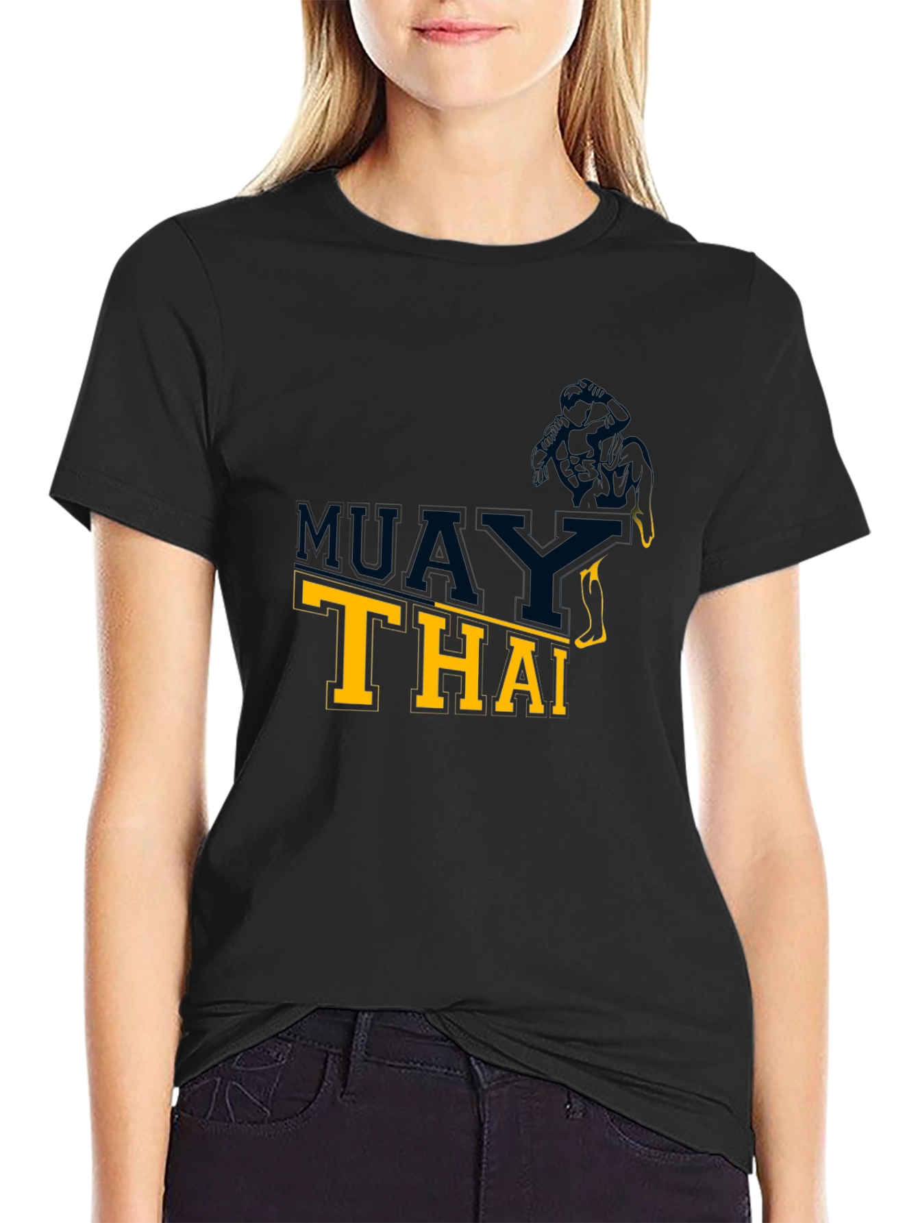 Muay Thai Graphic Black T-Shirt