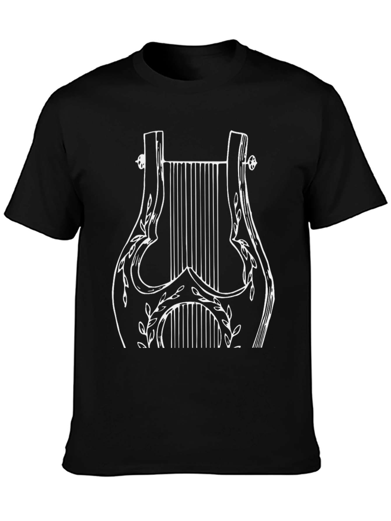 Black Lyre Graphic Tee - Music Lovers T-Shirt