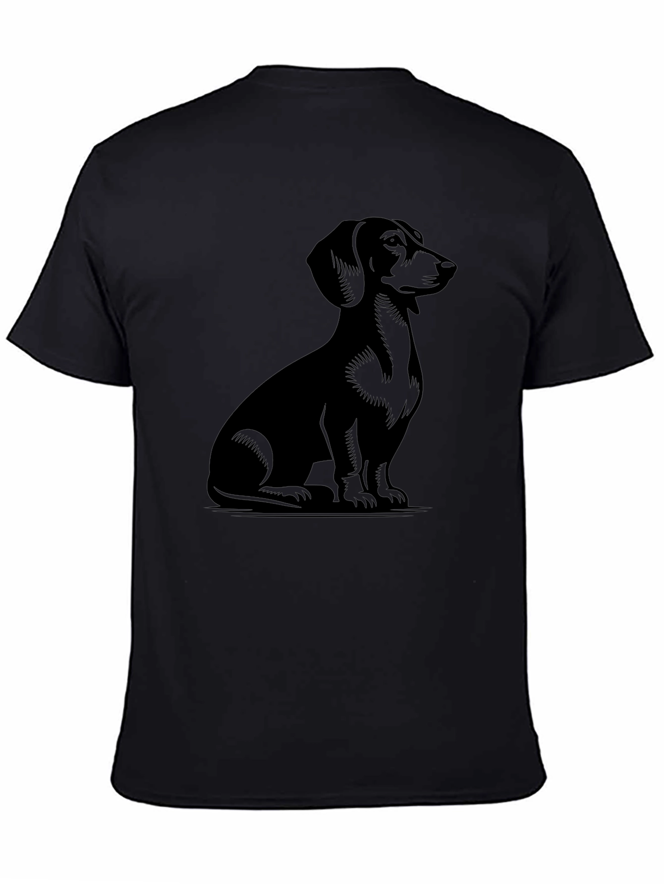 Dachshund Graphic Tee - Unisex Black T-Shirt