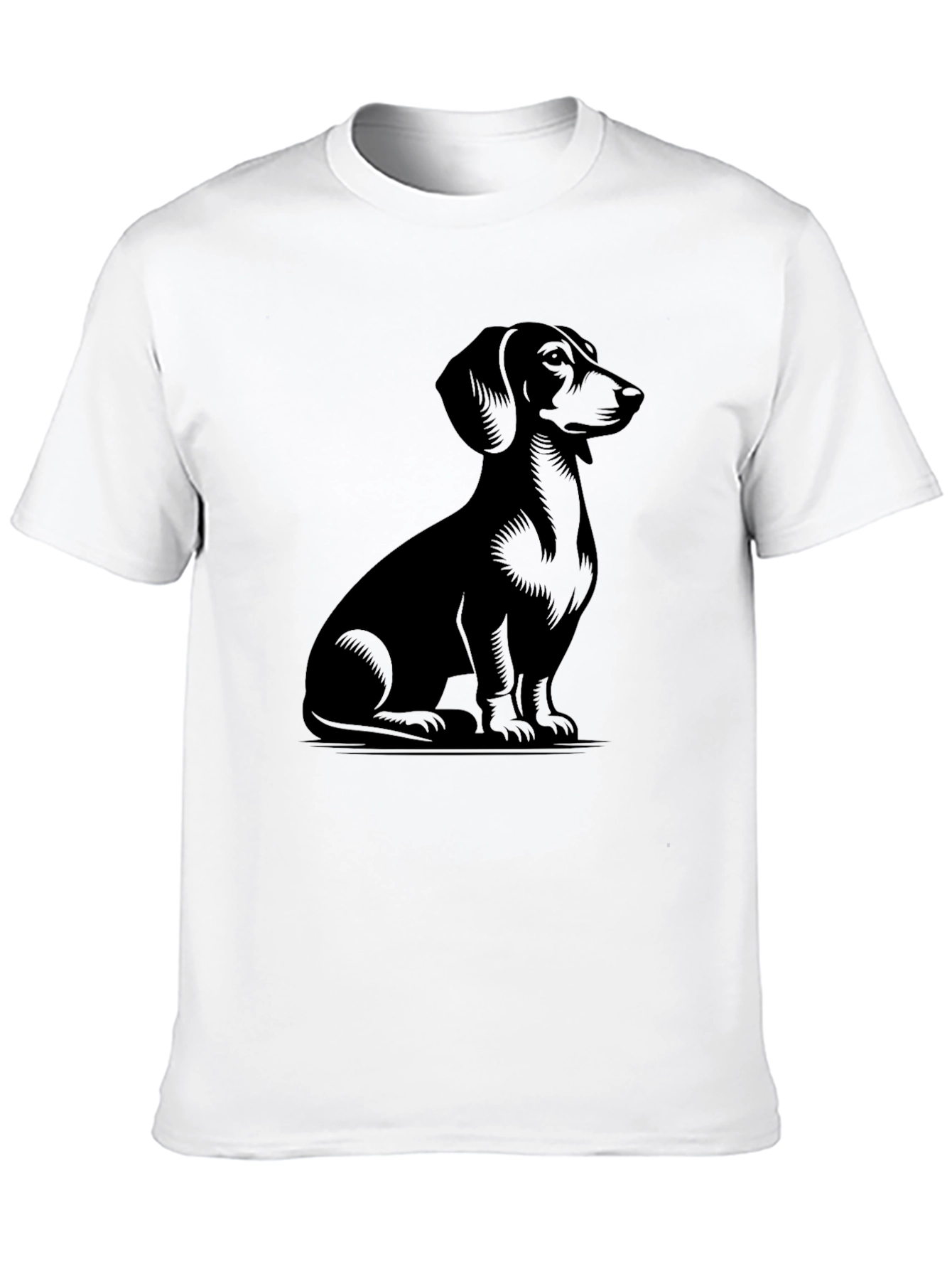 Dachshund Graphic Tee - Unisex Black T-Shirt