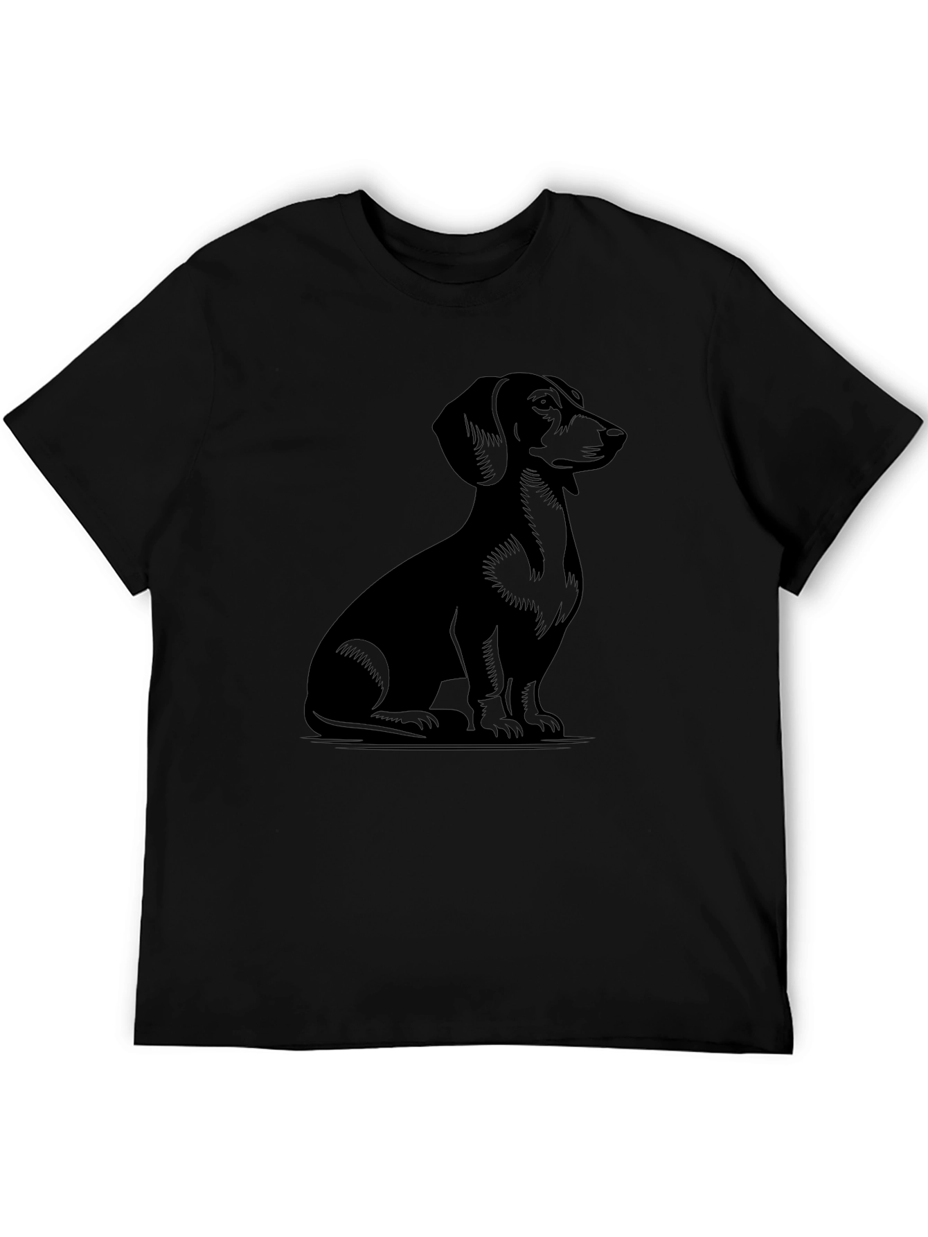 Dachshund Graphic Tee - Unisex Black T-Shirt