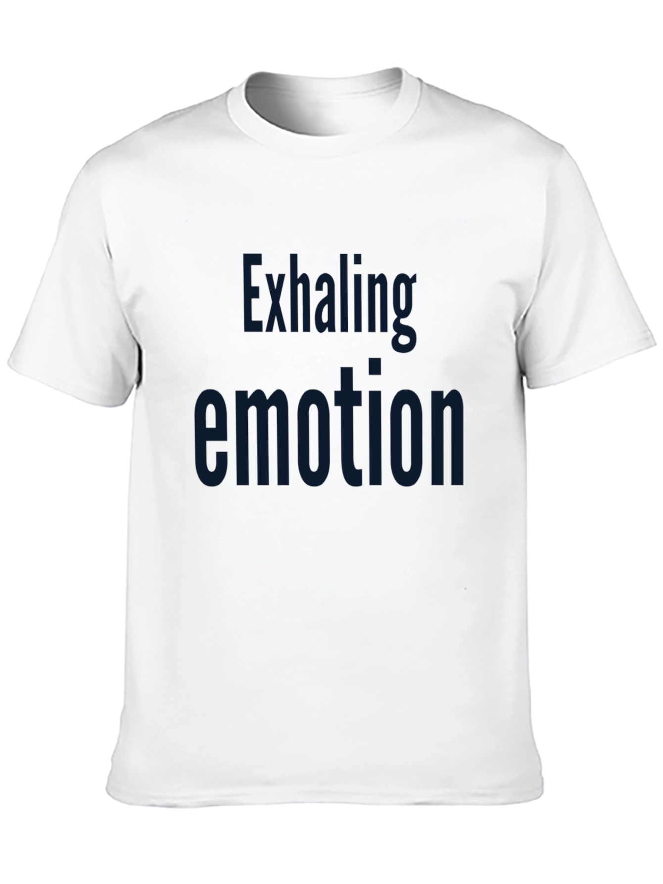 Exhaling Emotion Graphic Tee - Black Short Sleeve