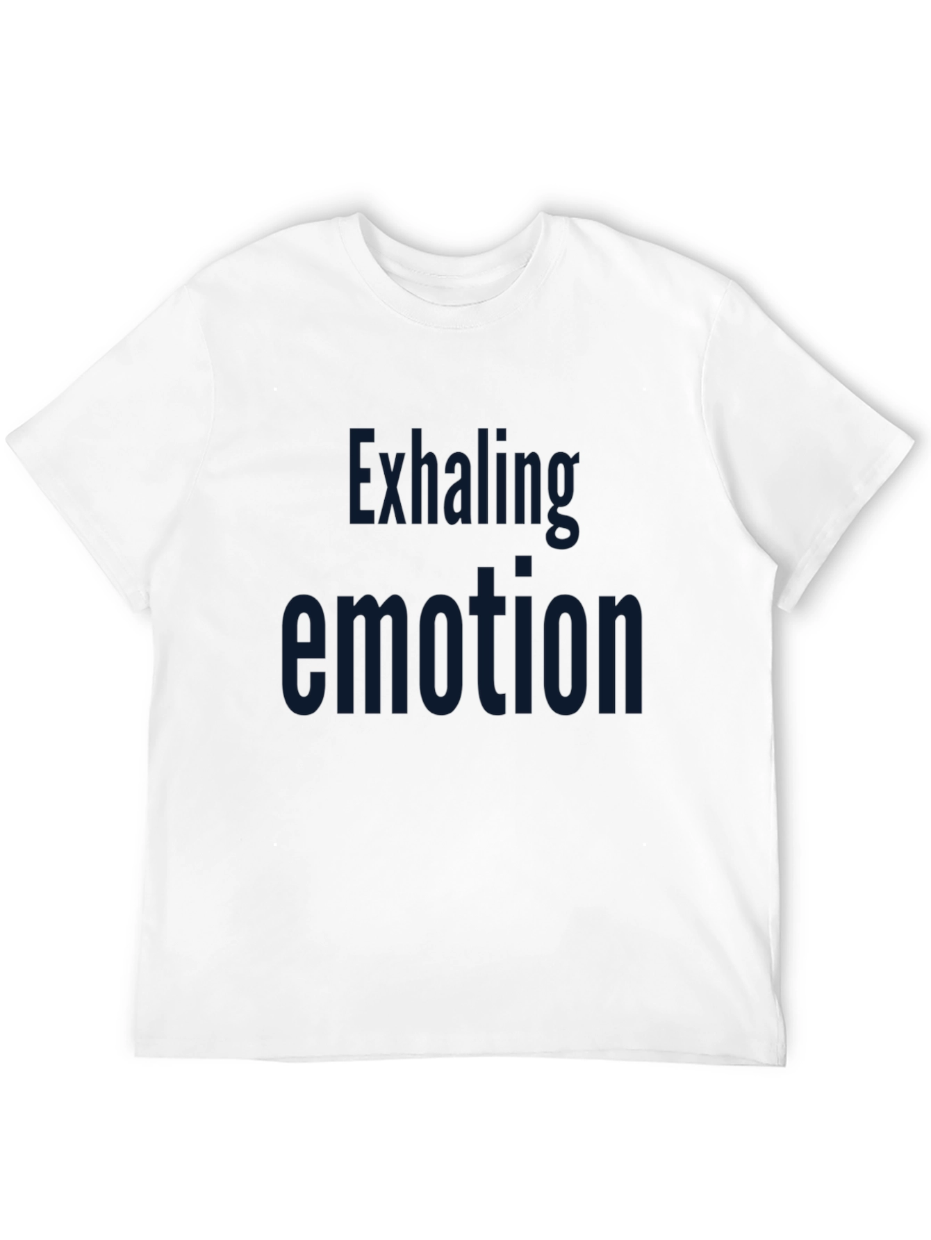 Exhaling Emotion Graphic Tee - Black Short Sleeve