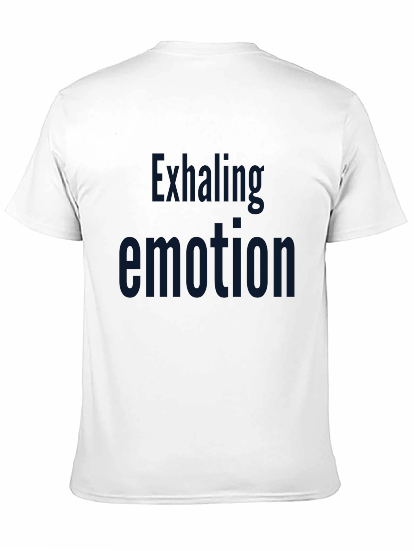 Exhaling Emotion Graphic Tee - Black Short Sleeve