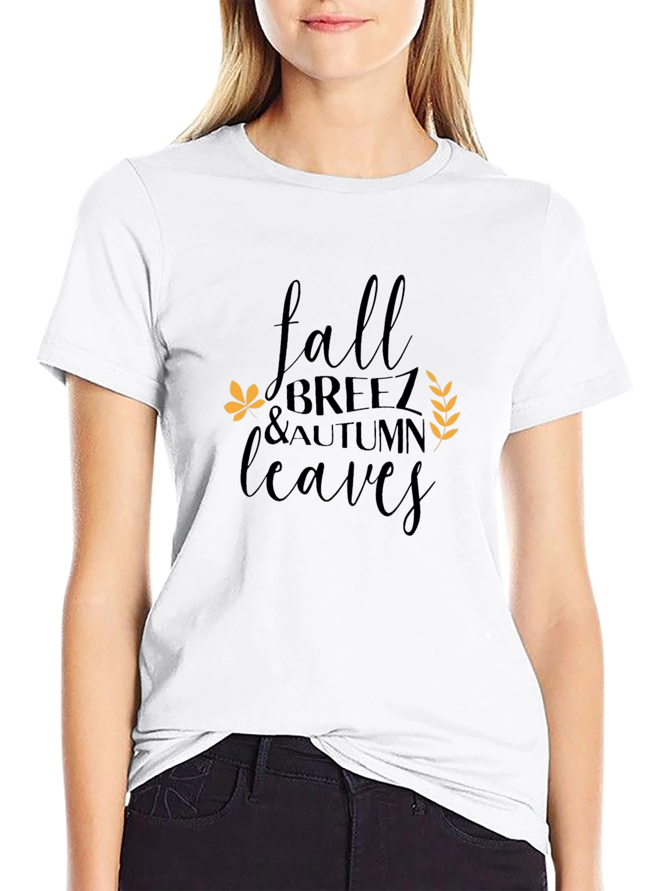 Fall Breeze & Autumn Leaves Graphic Tee