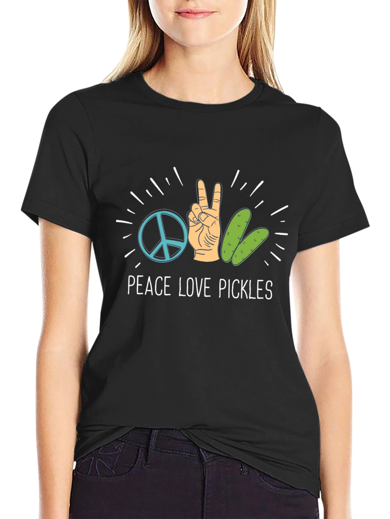 Peace Love Pickles Graphic Tee