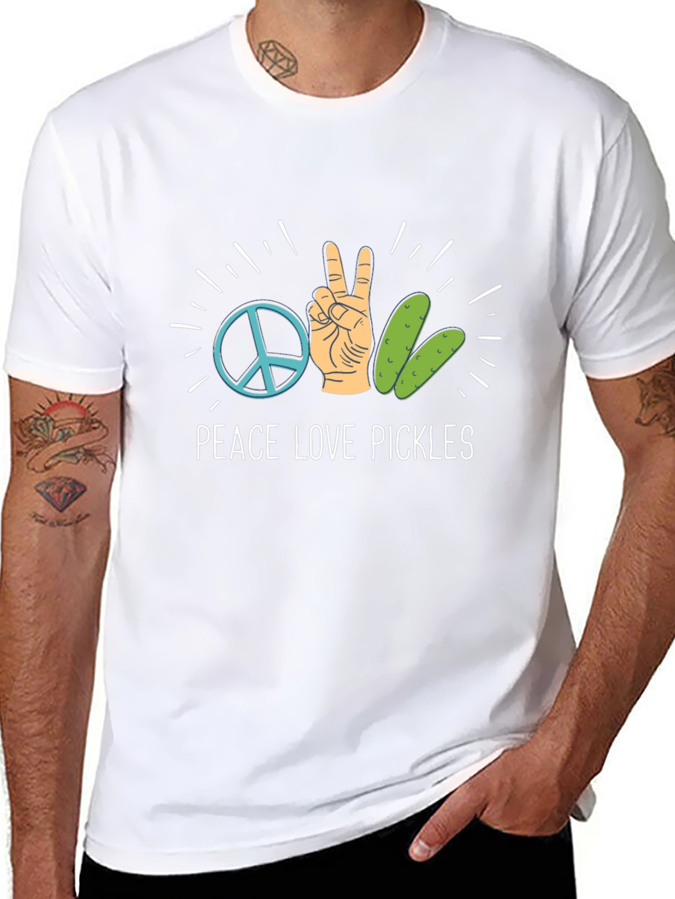 Peace Love Pickles Graphic Tee