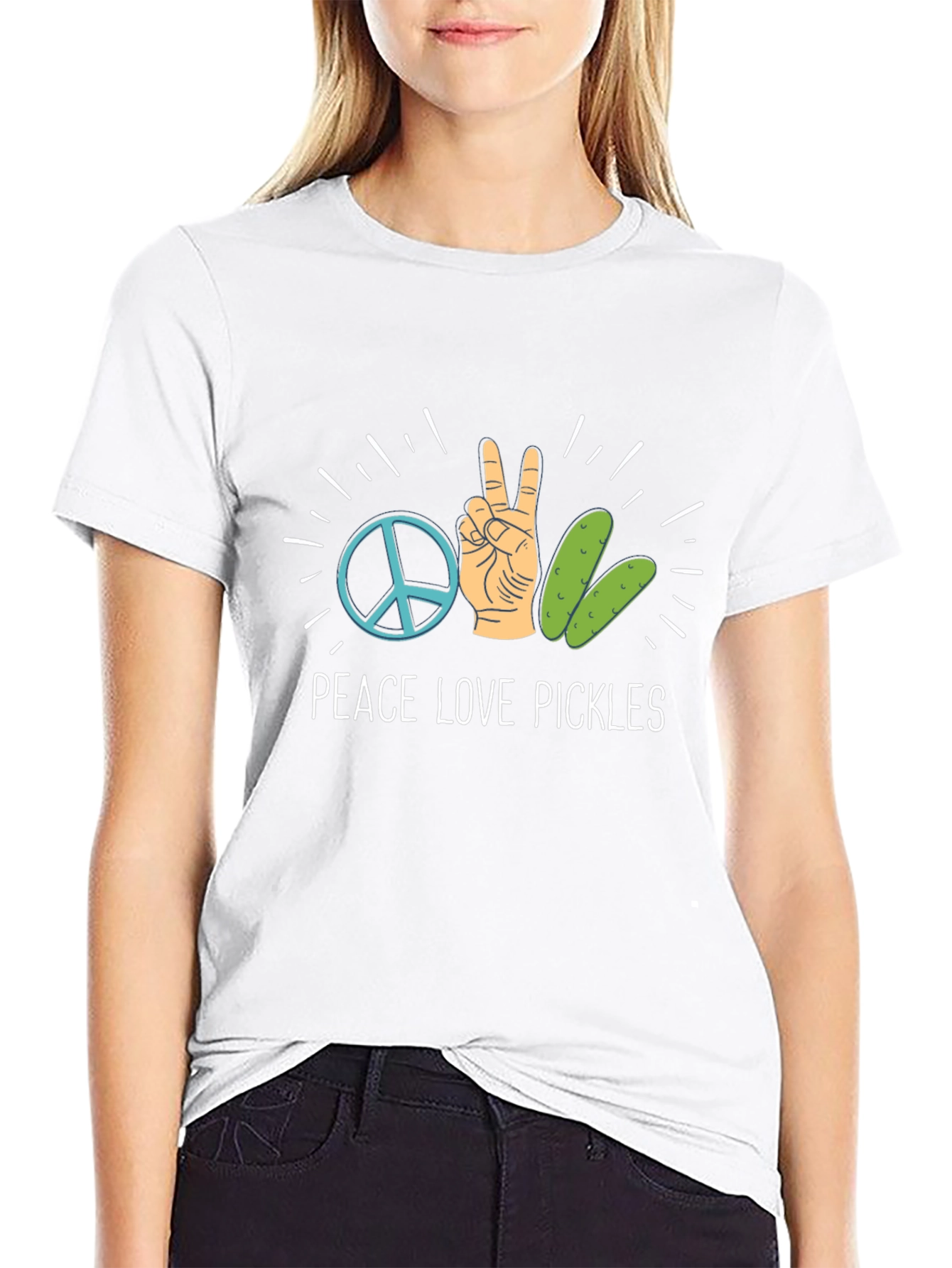 Peace Love Pickles Graphic Tee