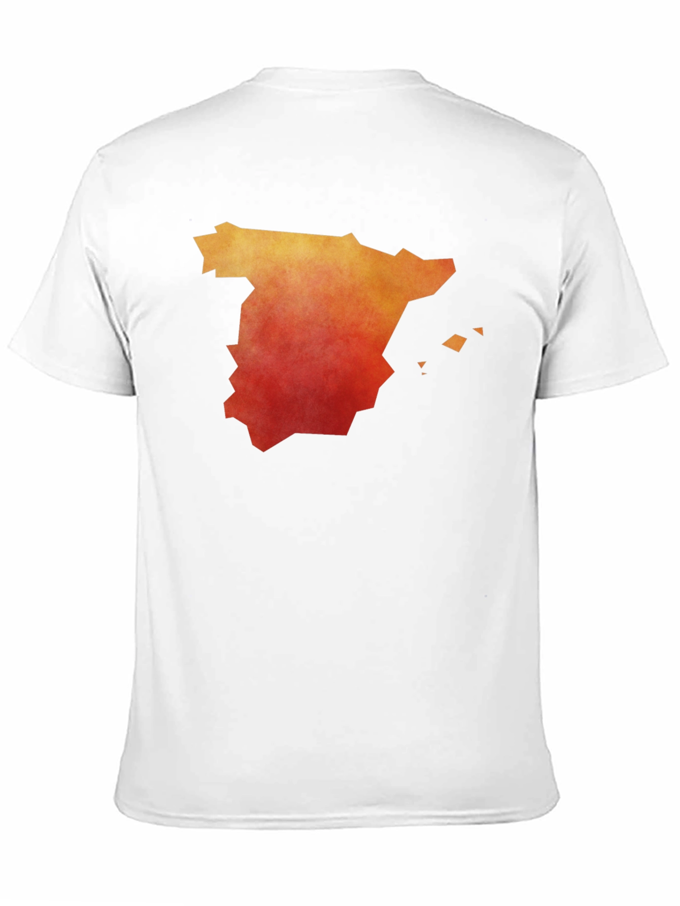 Spain Map Graphic T-Shirt - Mens Black Tee