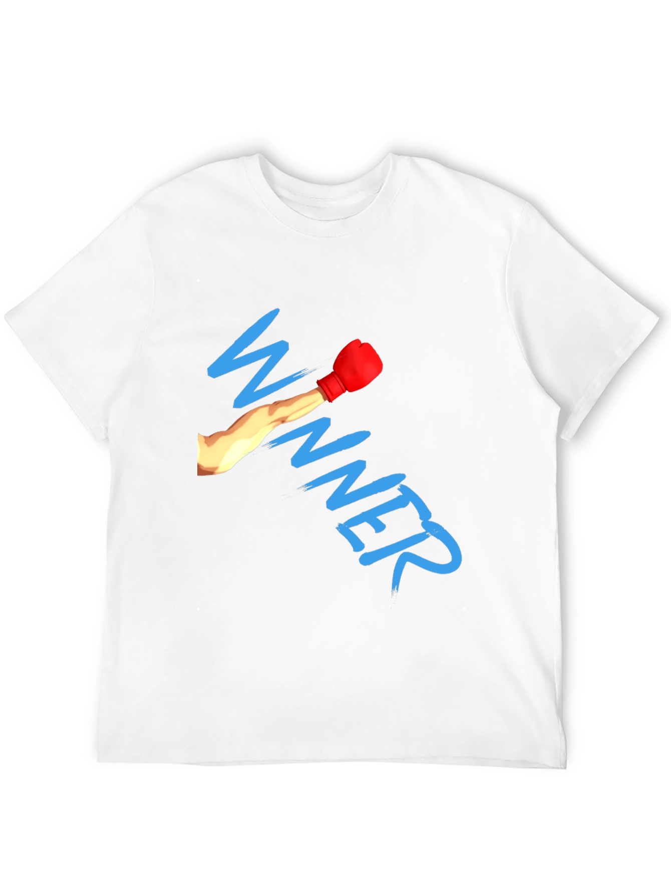 Winner Boxing Glove Graphic Black T-Shirt