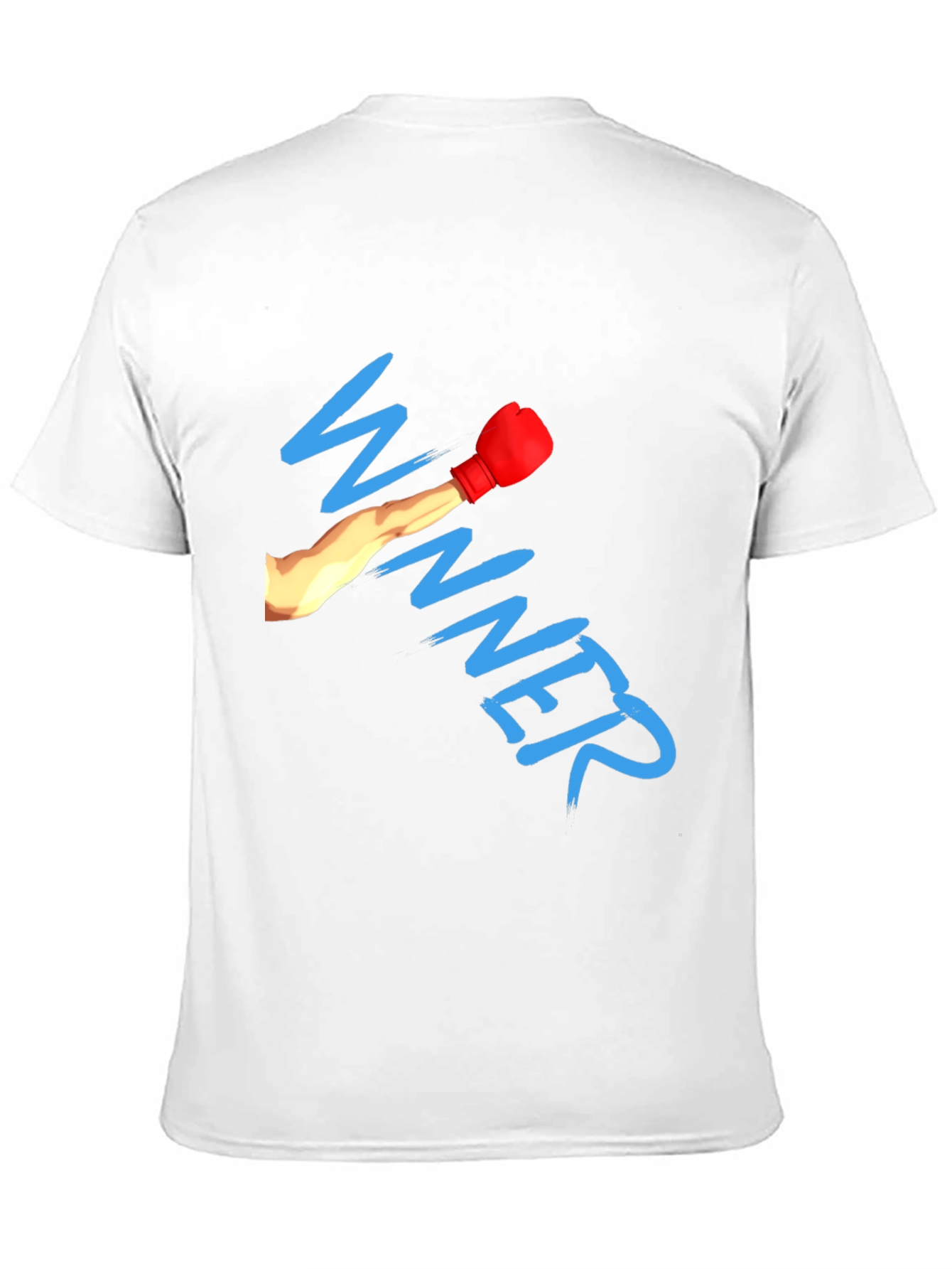 Winner Boxing Glove Graphic Black T-Shirt