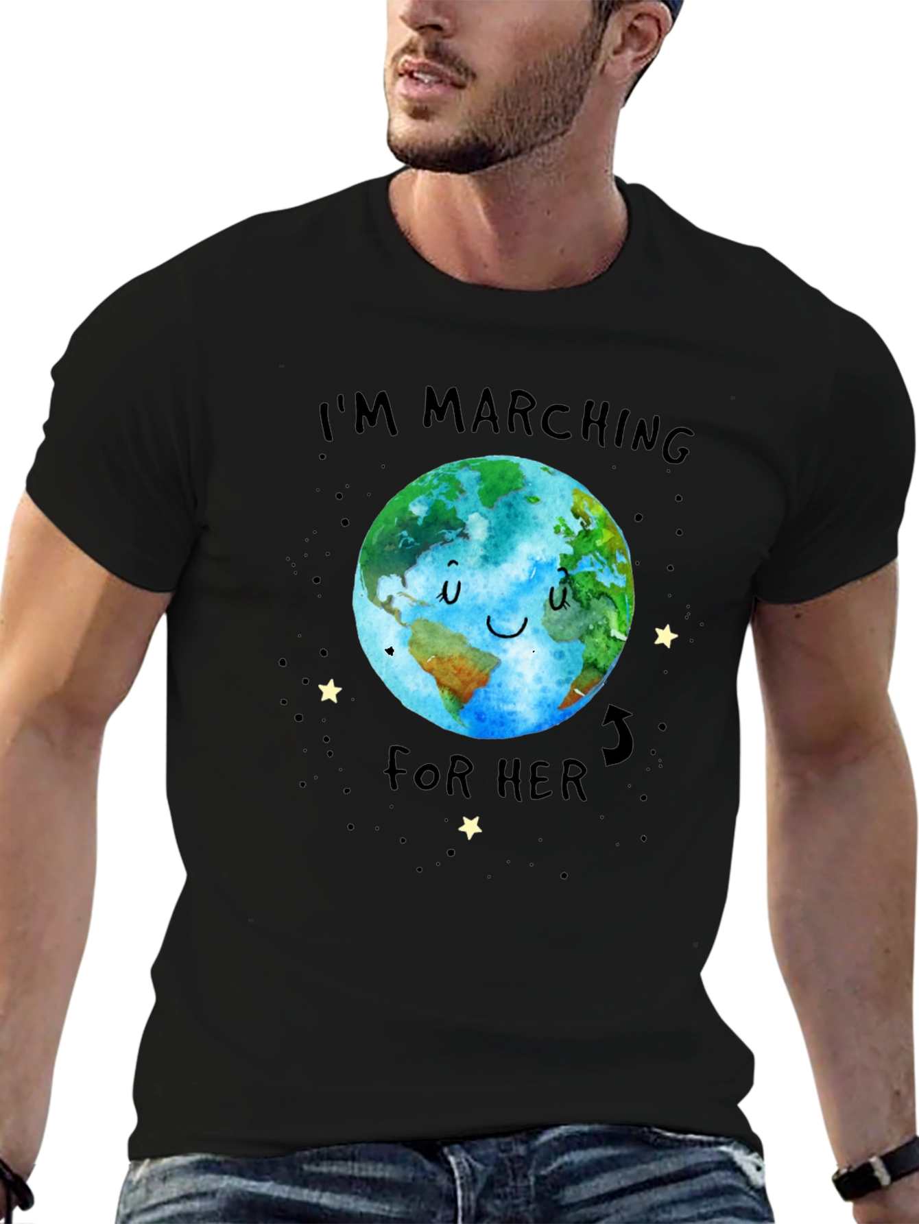 Im Marching For Her Earth Graphic Tee