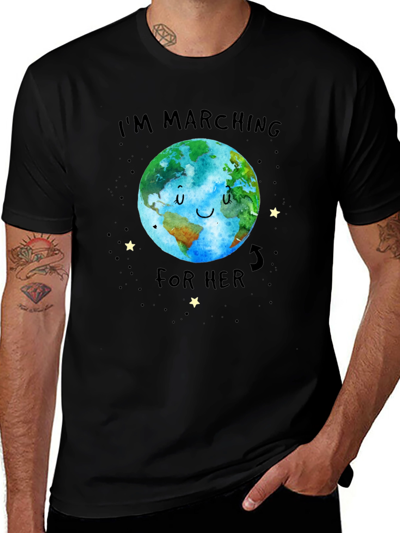 Im Marching For Her Earth Graphic Tee