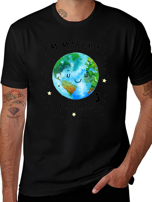 Im Marching For Her Earth Graphic Tee
