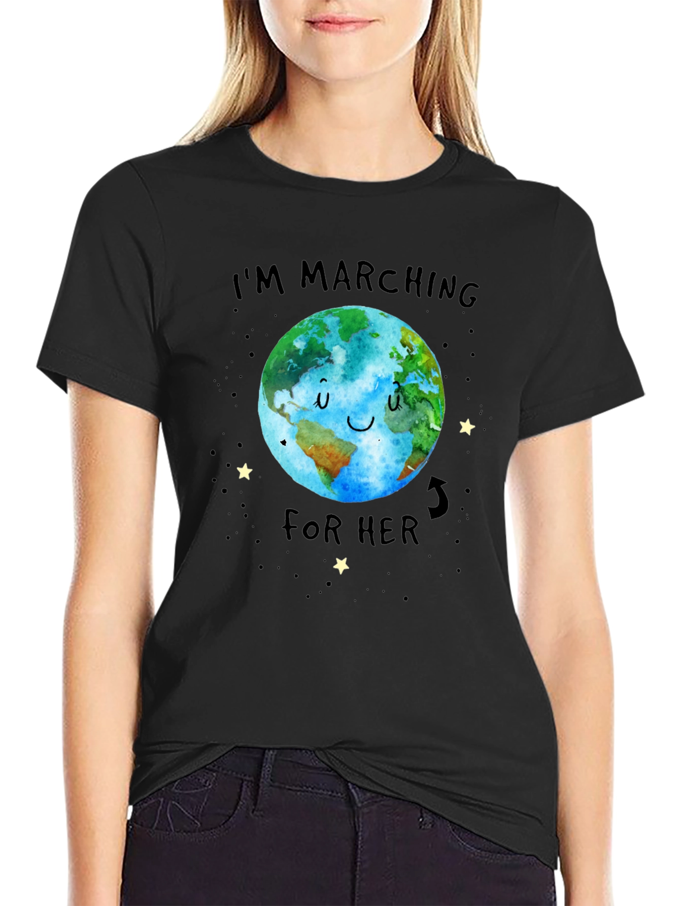 Im Marching For Her Earth Graphic Tee