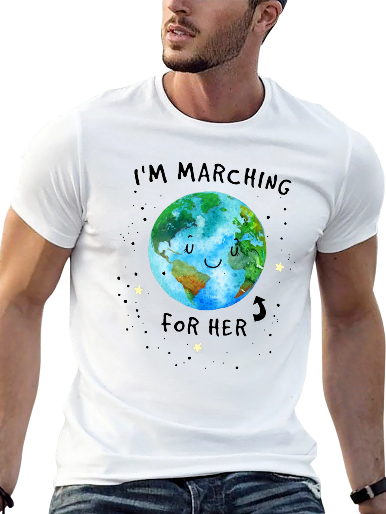 Im Marching For Her Earth Graphic Tee