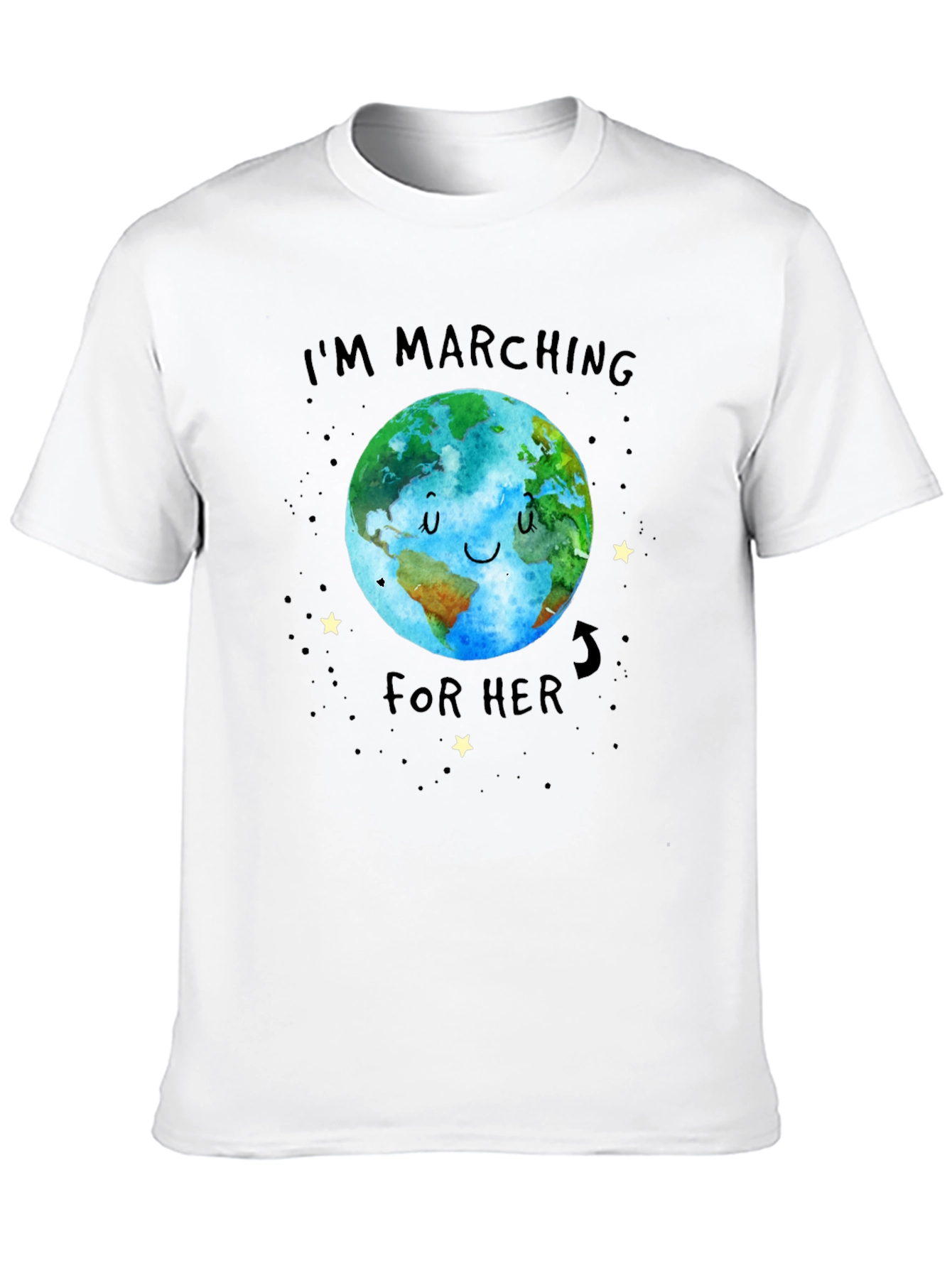 Im Marching For Her Earth Graphic Tee