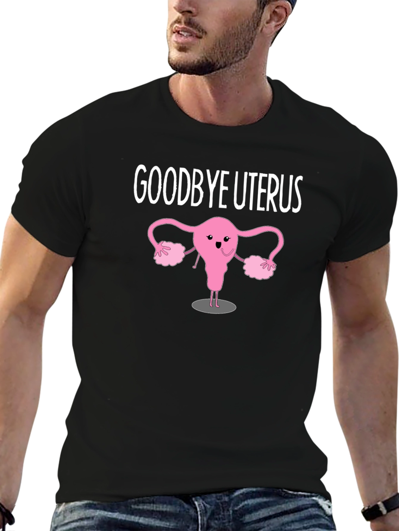 Goodbye Uterus Graphic T-Shirt Black