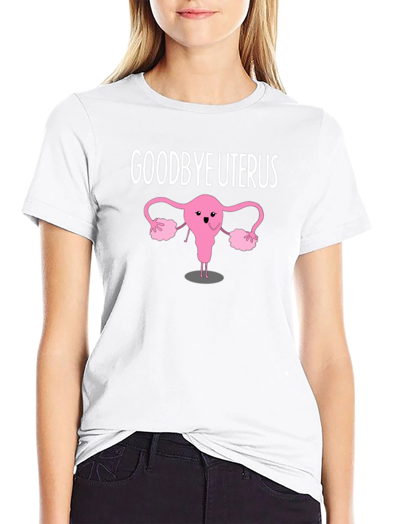 Goodbye Uterus Graphic T-Shirt Black