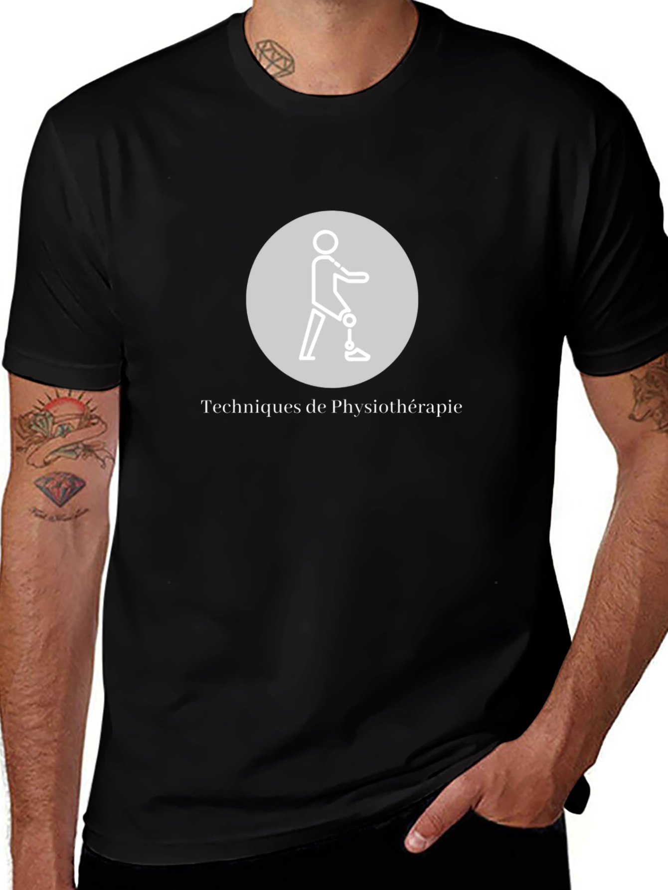 Physiotherapy Techniques Black T-Shirt