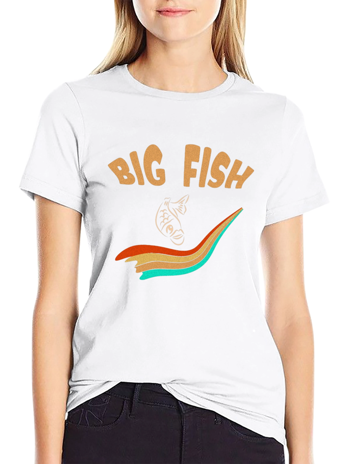 Big Fish Graphic T-Shirt - Retro Style