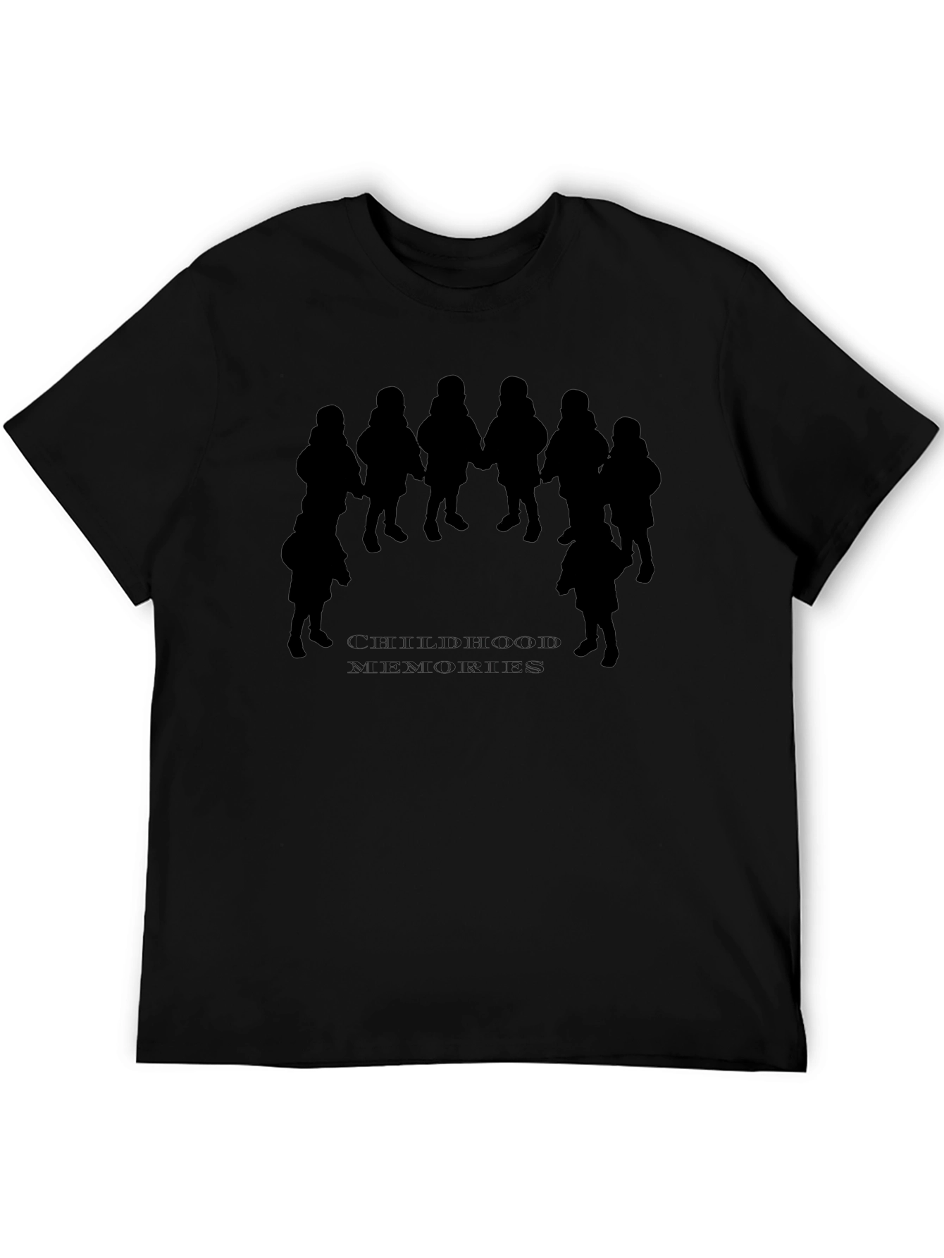 Silhouette Circle Kids Black T-Shirt