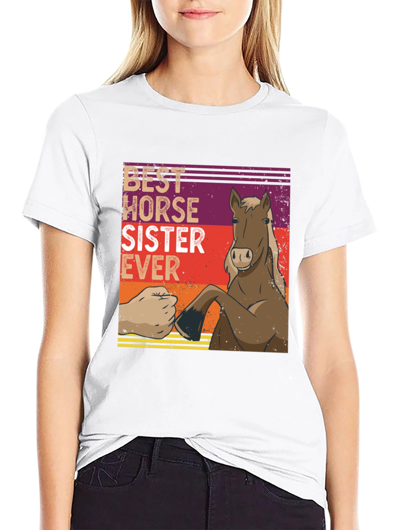 Best Horse Sister Ever Graphic T-Shirt