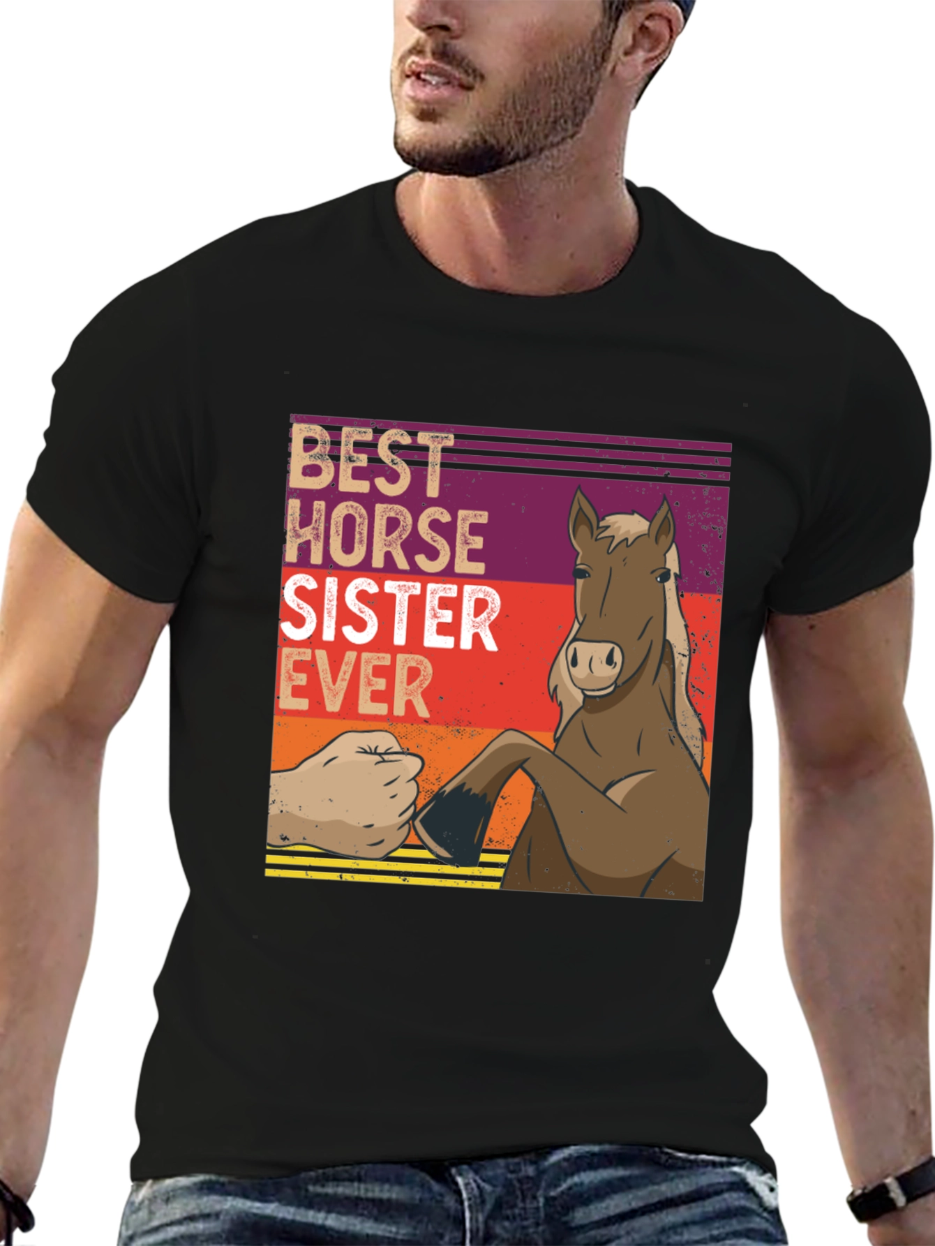 Best Horse Sister Ever Graphic T-Shirt