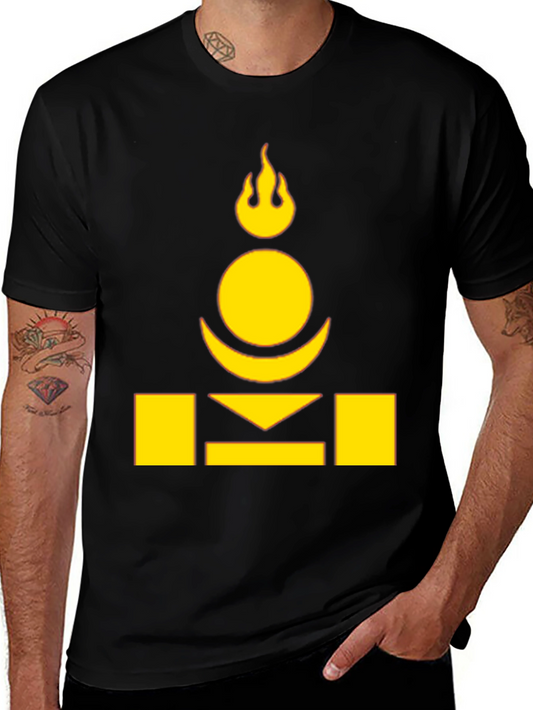Black T-Shirt with Soyombo Symbol