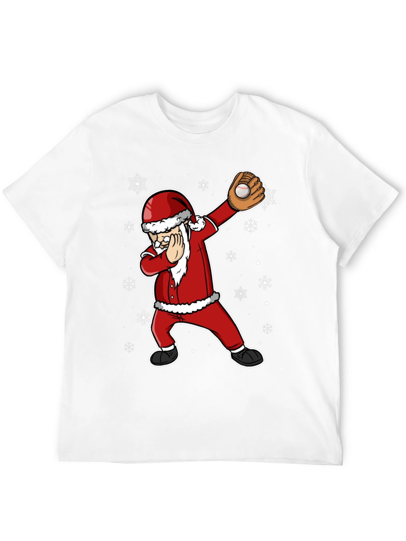 Dabbing Santa Baseball Graphic Tee