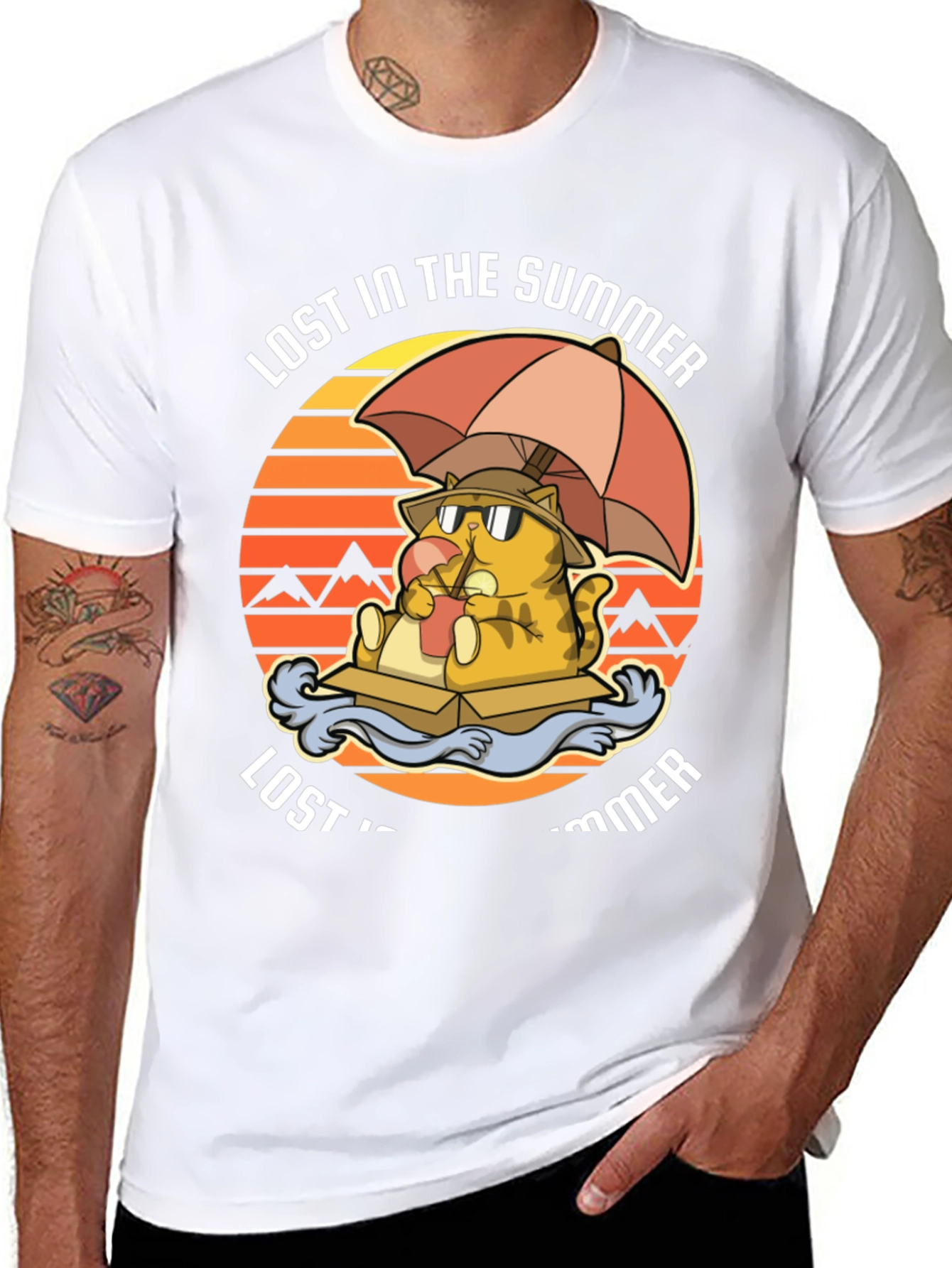 Lost in the Summer Cat T-Shirt