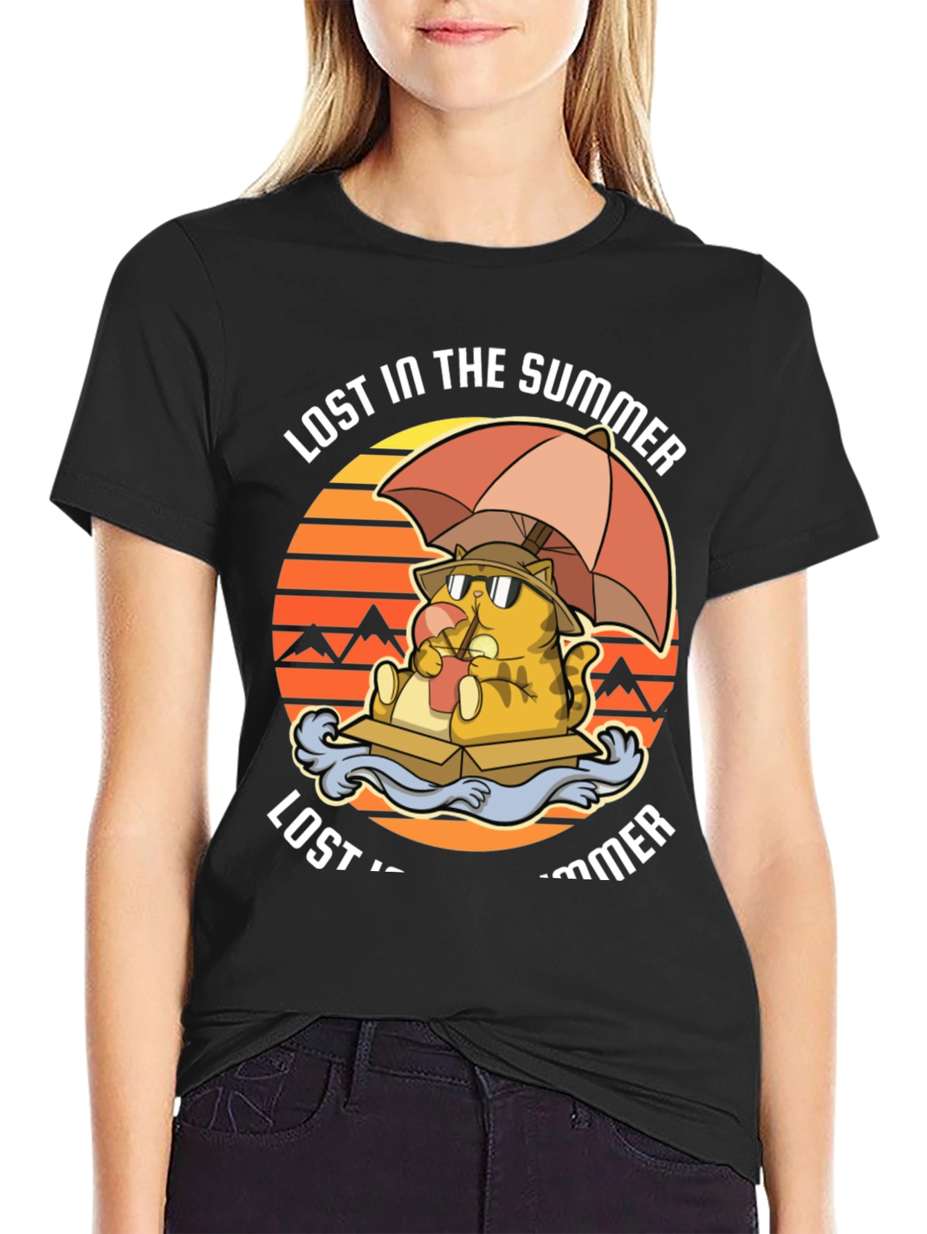 Lost in the Summer Cat T-Shirt