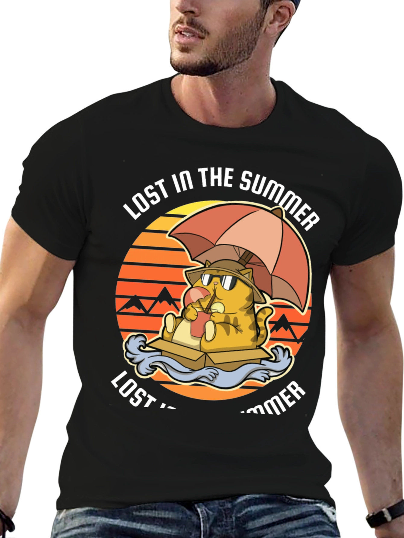 Lost in the Summer Cat T-Shirt