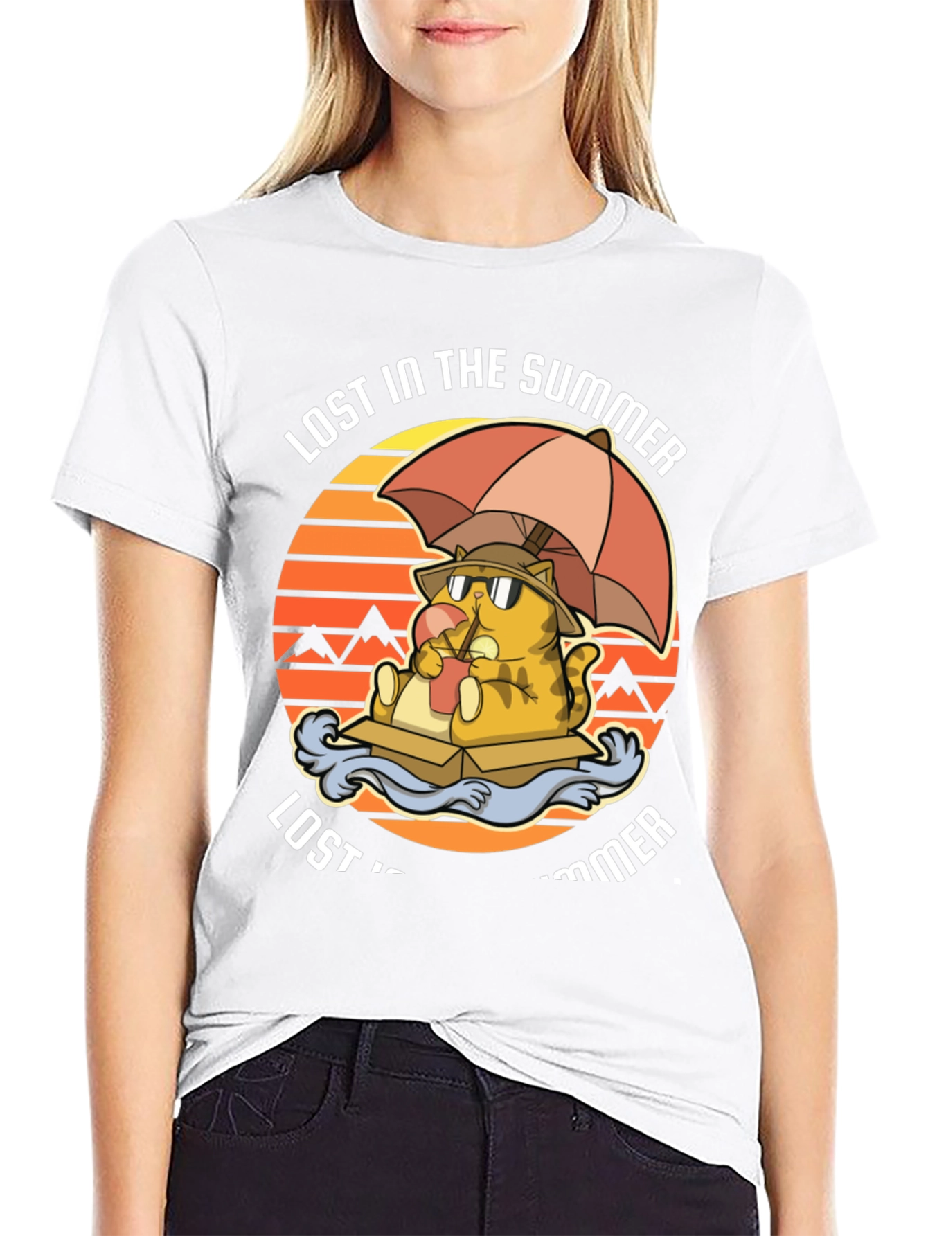 Lost in the Summer Cat T-Shirt