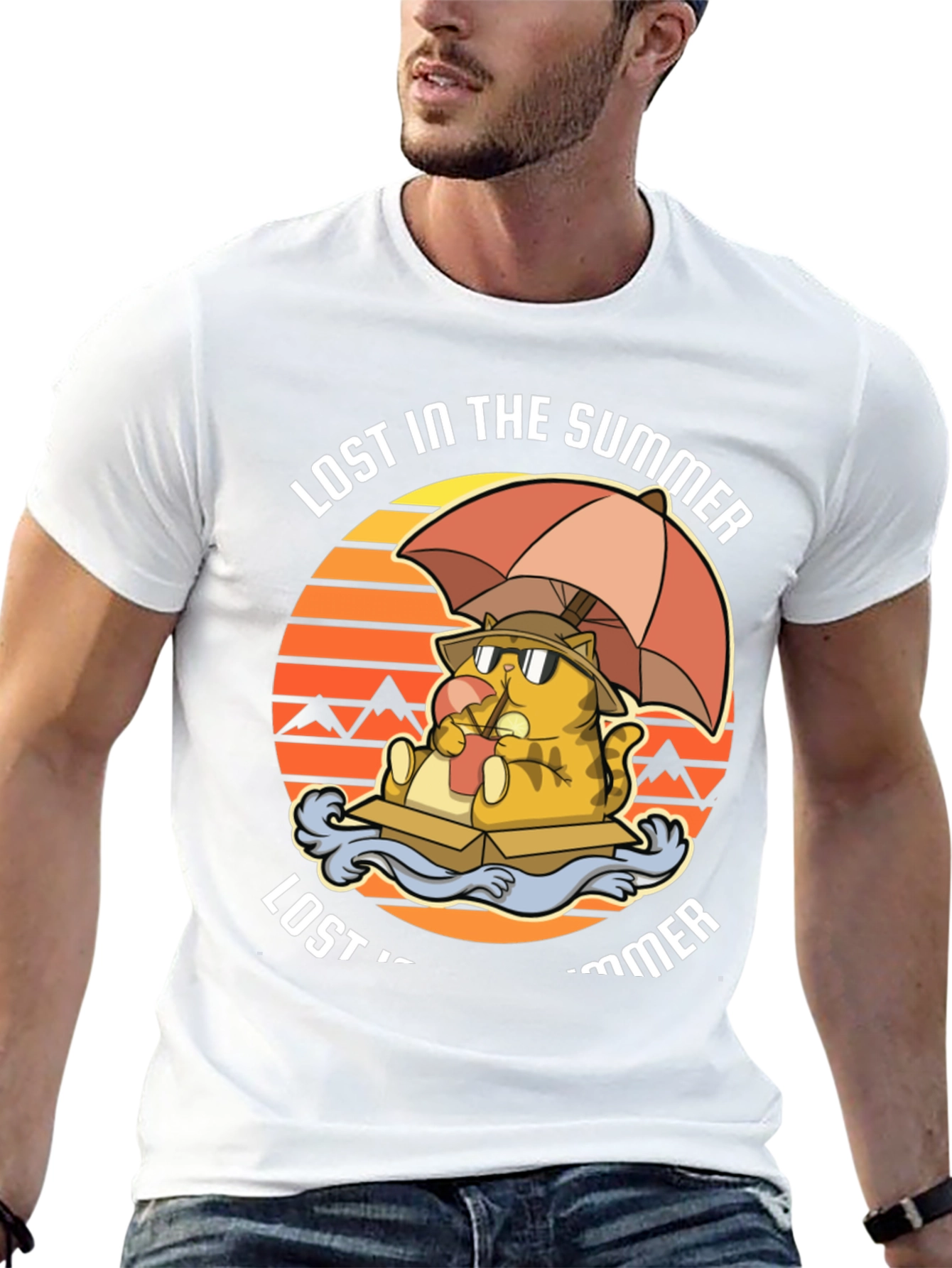 Lost in the Summer Cat T-Shirt