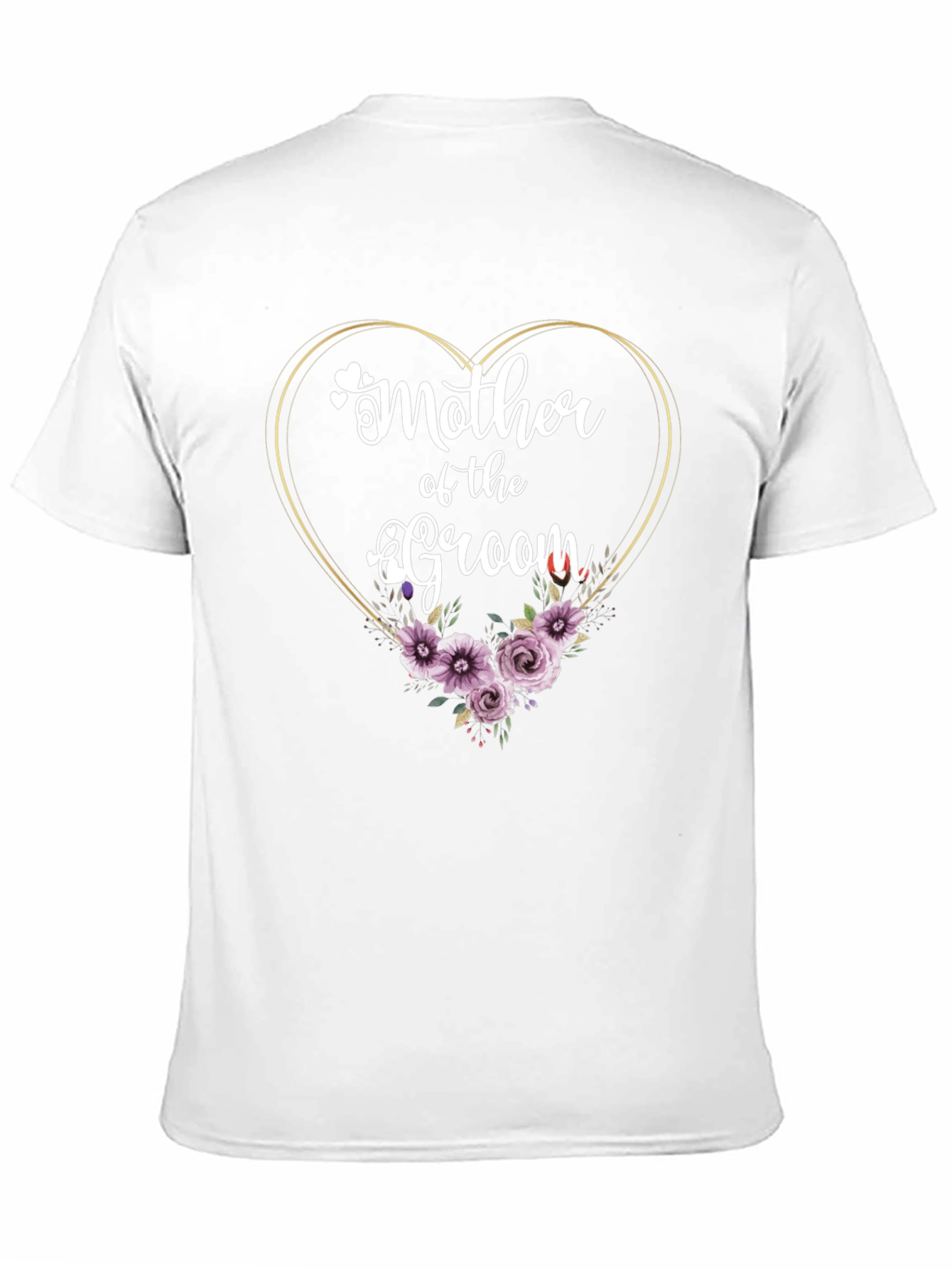 Mother of the Groom Heart Floral T-Shirt
