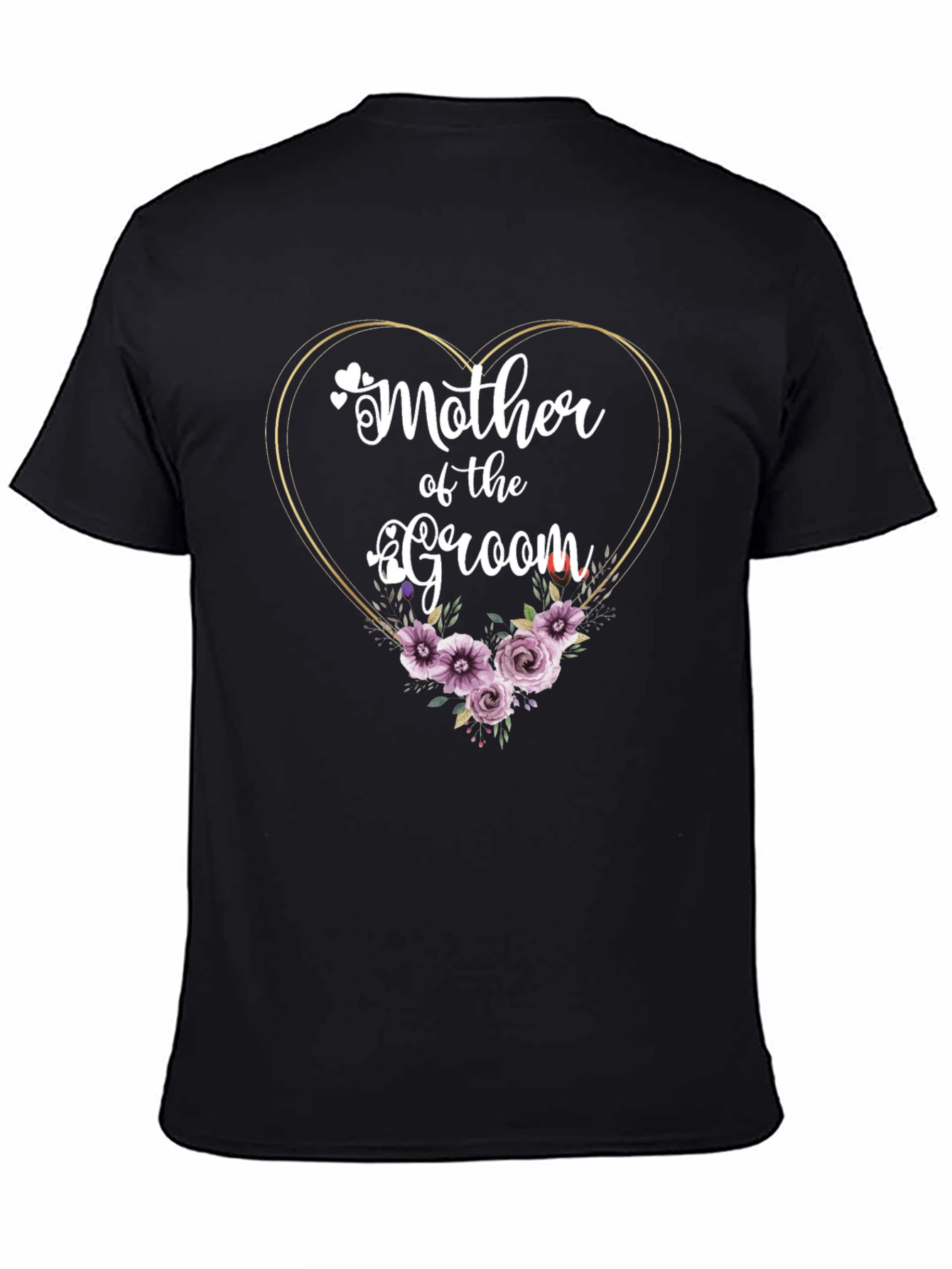 Mother of the Groom Heart Floral T-Shirt