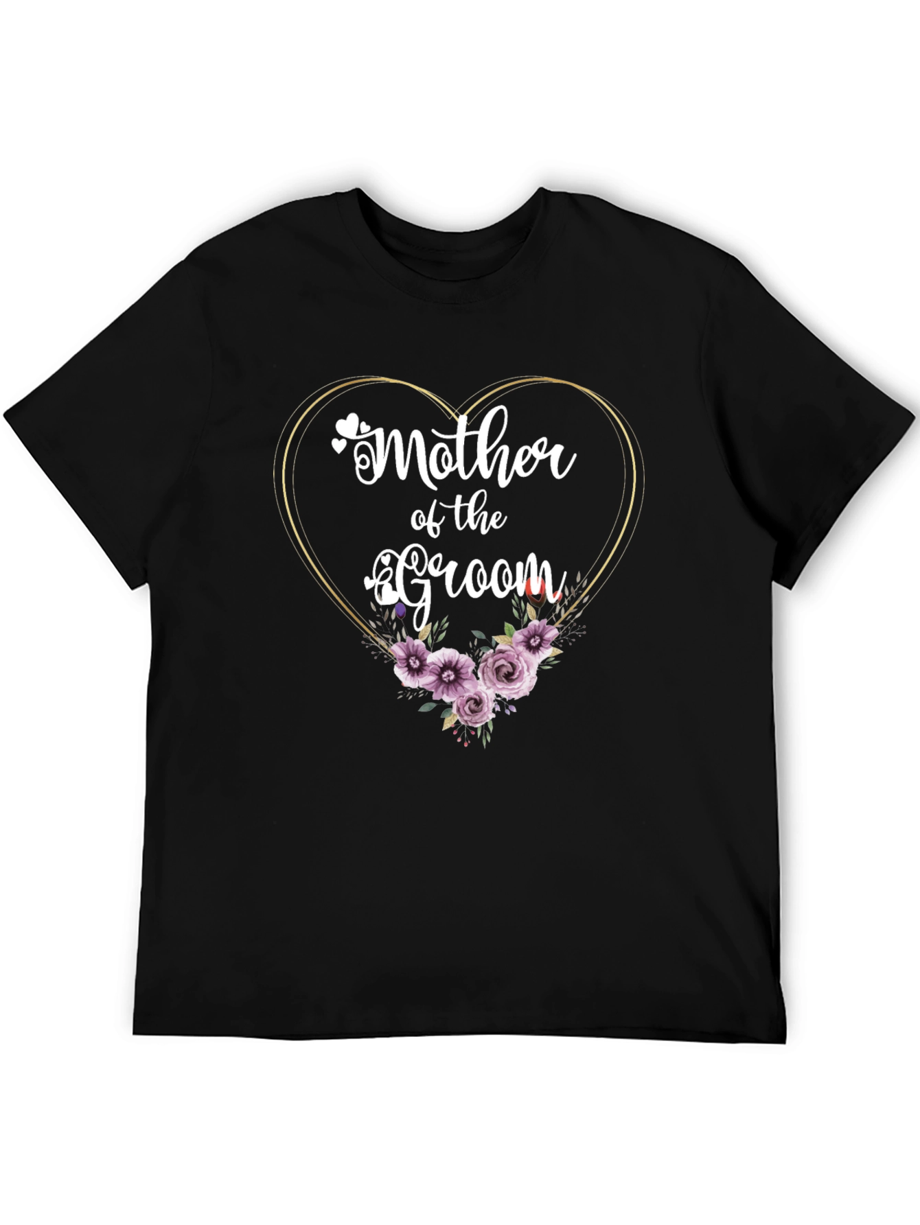 Mother of the Groom Heart Floral T-Shirt
