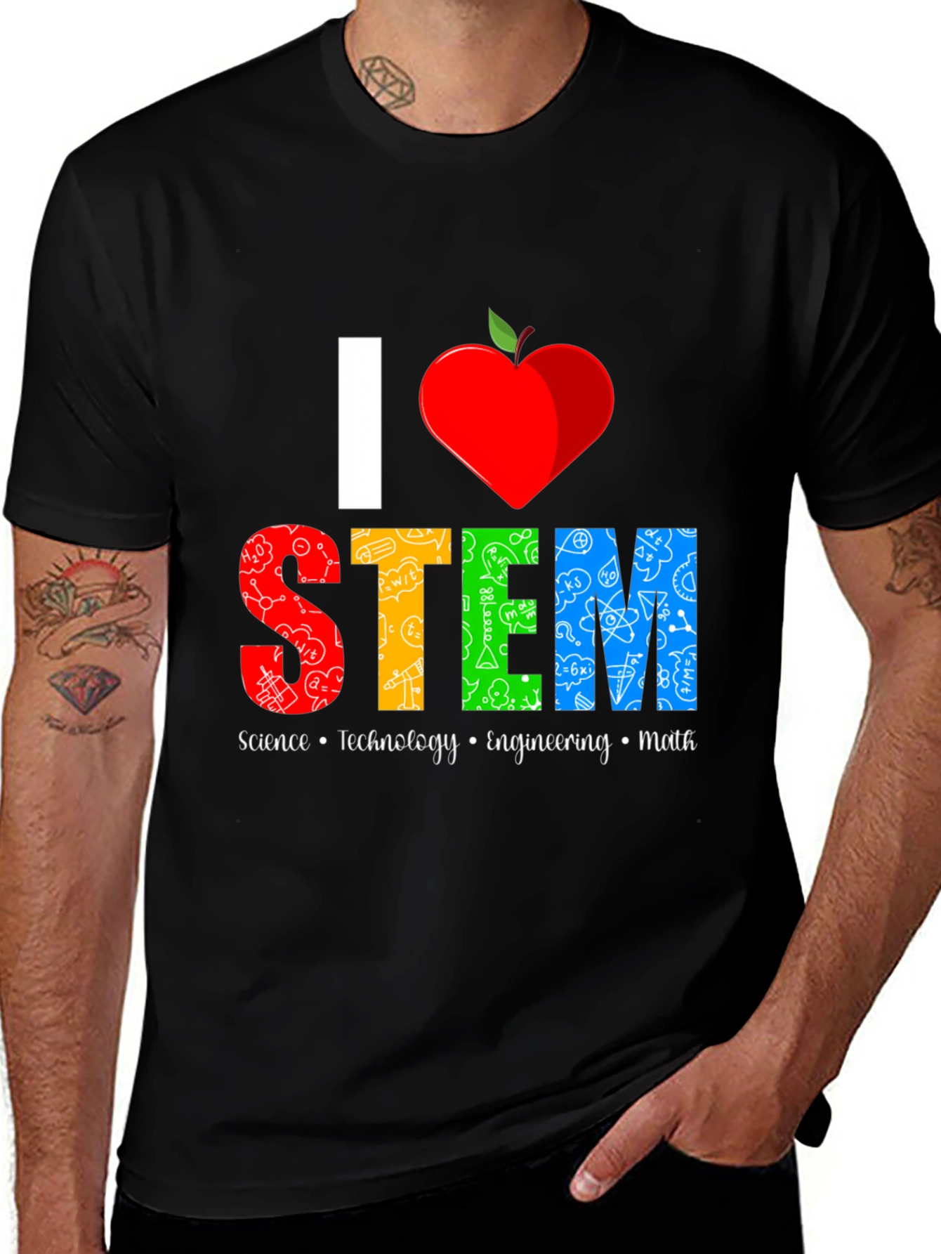 I Heart STEM T-Shirt Science Technology Engineering Math Tee