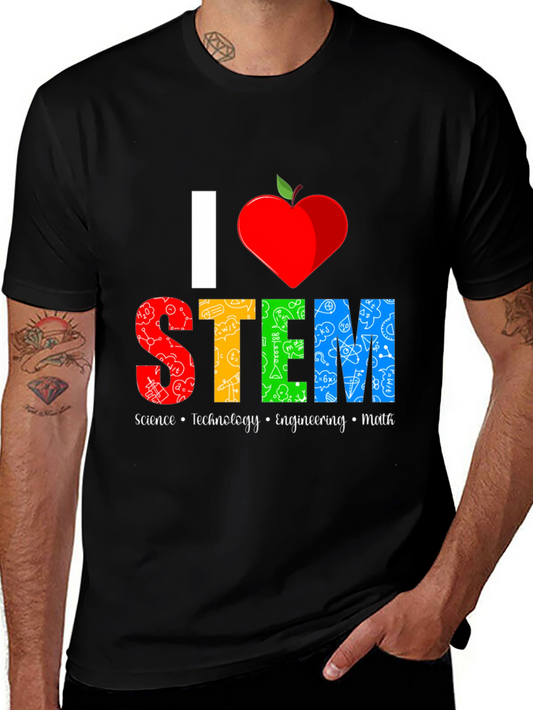 I Heart STEM T-Shirt Science Technology Engineering Math Tee