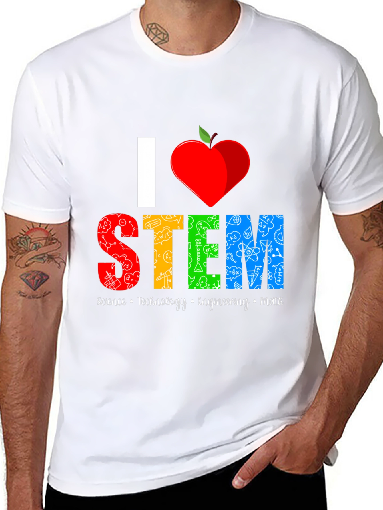 I Heart STEM T-Shirt Science Technology Engineering Math Tee