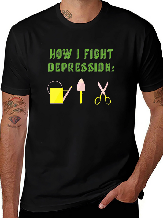 Gardening Therapy T-Shirt - Fight Depression