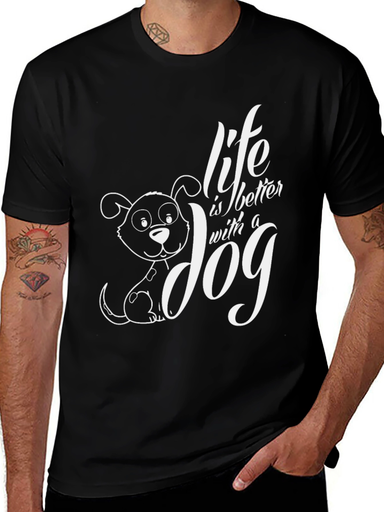 Life is Better with a Dog Graphic Tee