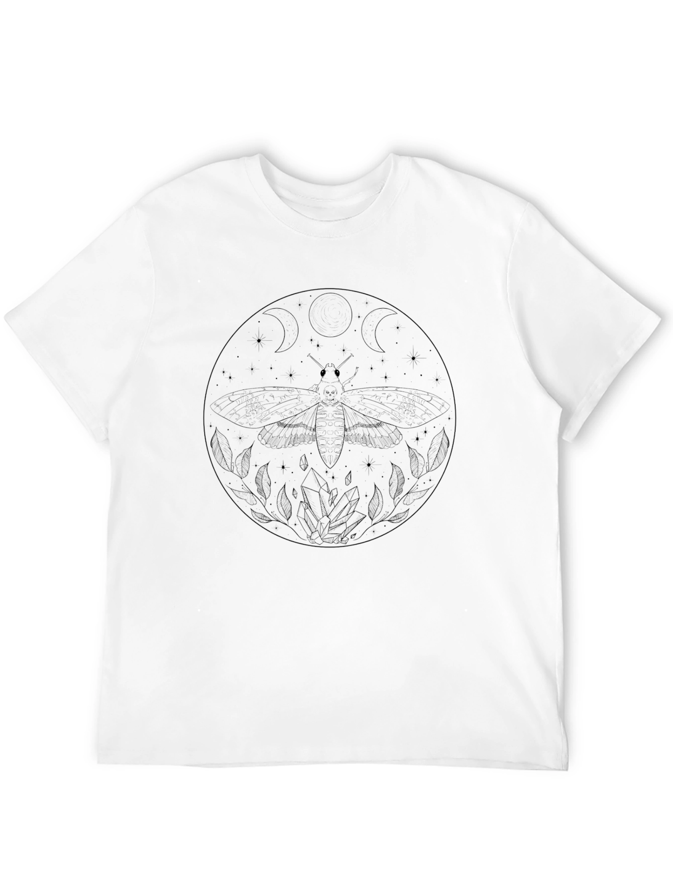 Moth & Moon Phases Graphic Tee
