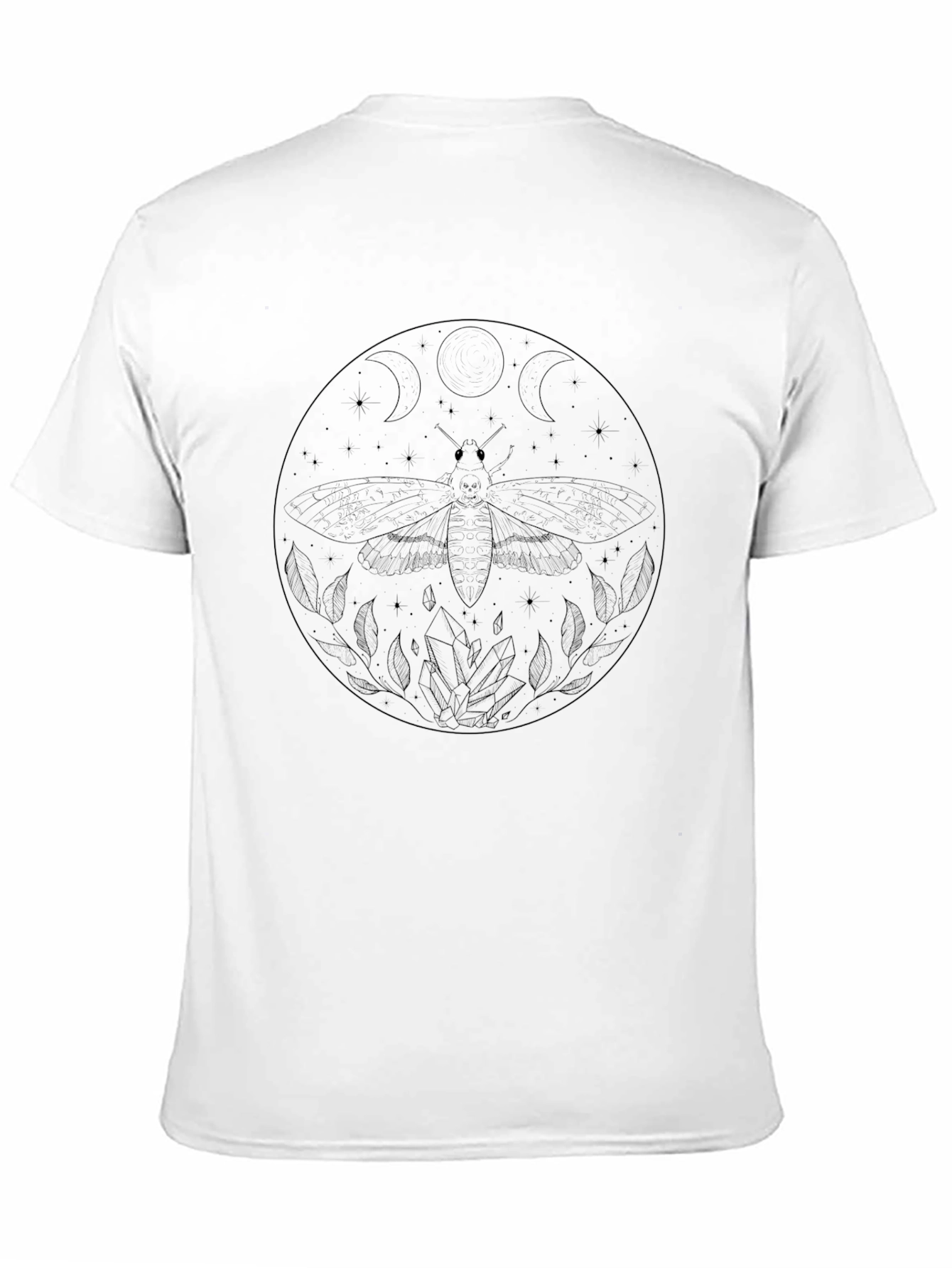 Moth & Moon Phases Graphic Tee