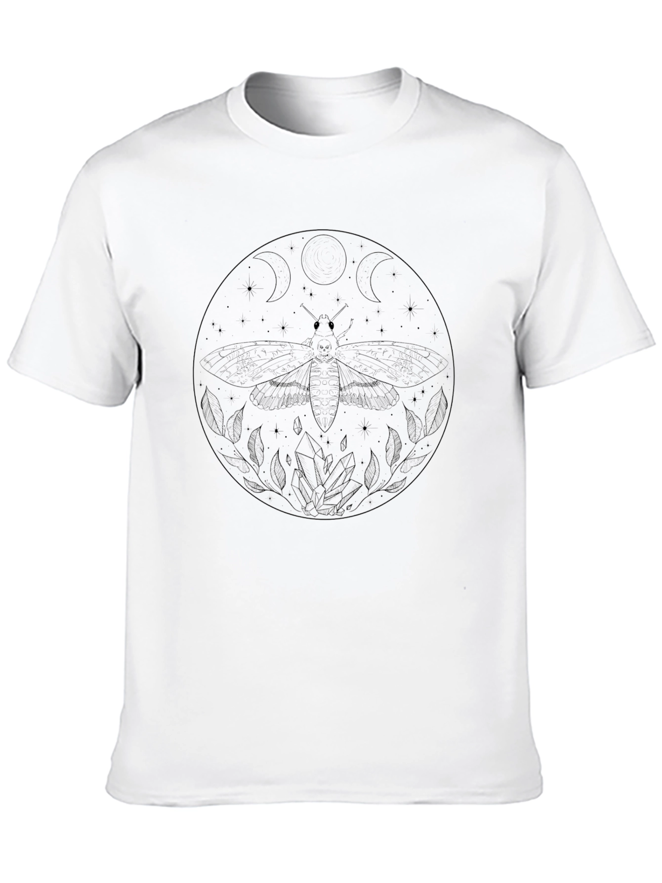 Moth & Moon Phases Graphic Tee