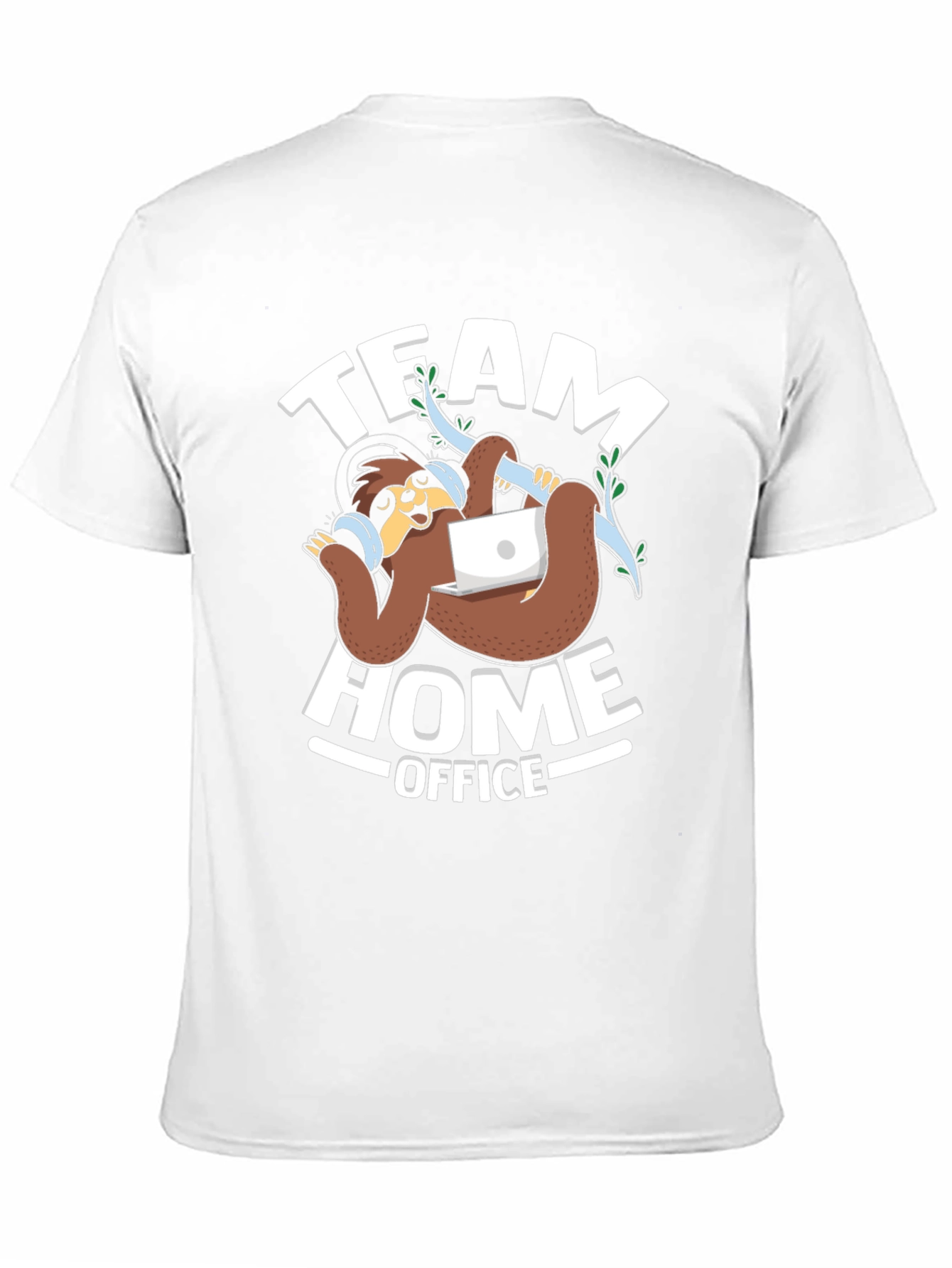 Team Home Office Sloth Graphic T-Shirt