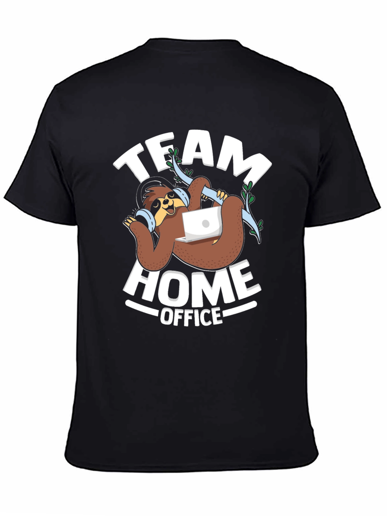 Team Home Office Sloth Graphic T-Shirt
