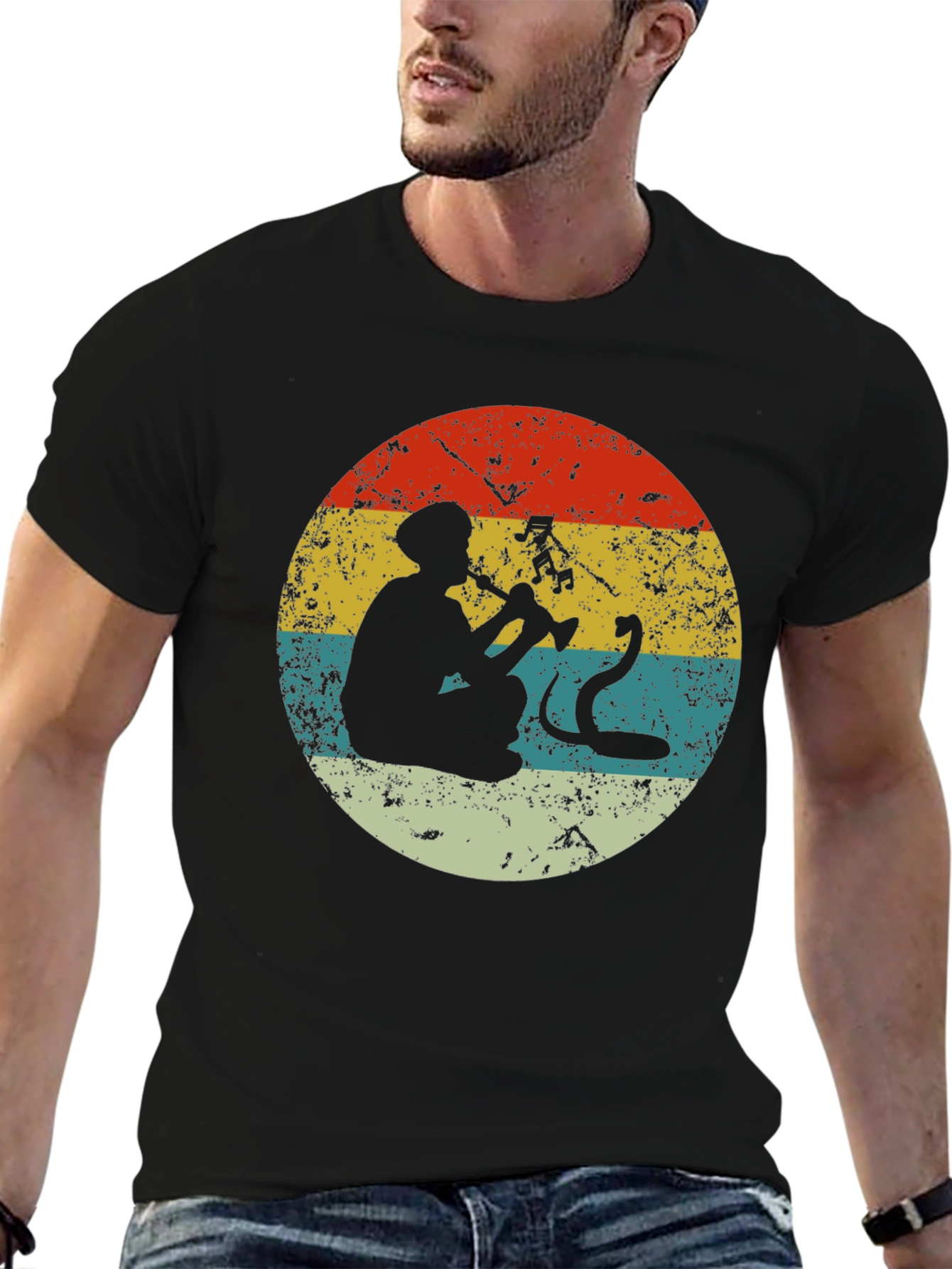 Retro Snake Charmer Graphic Tee